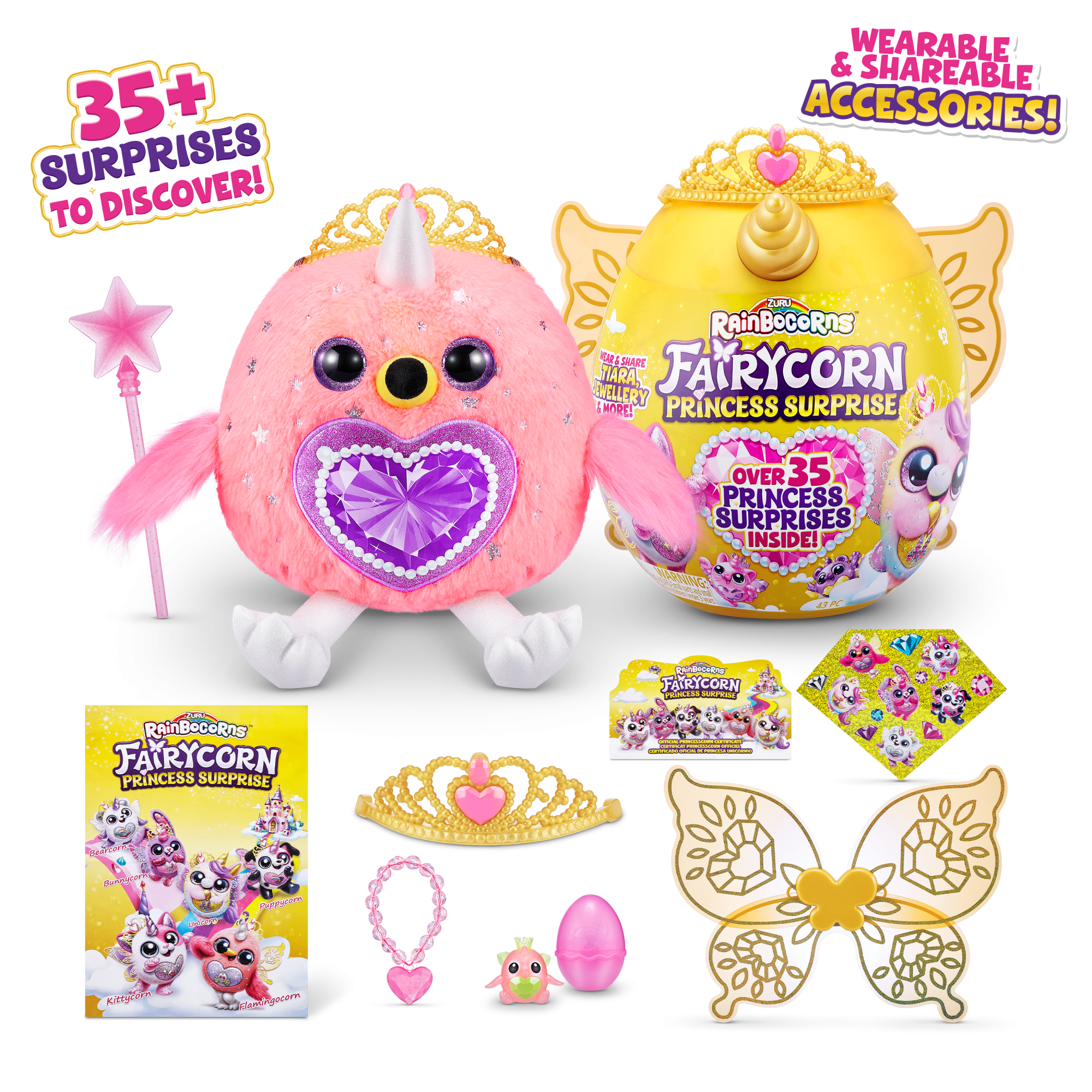 Игровой набор-сюрприз ZURU Rainbocorns Fairycorn Princess S6 с акс. в асс.
