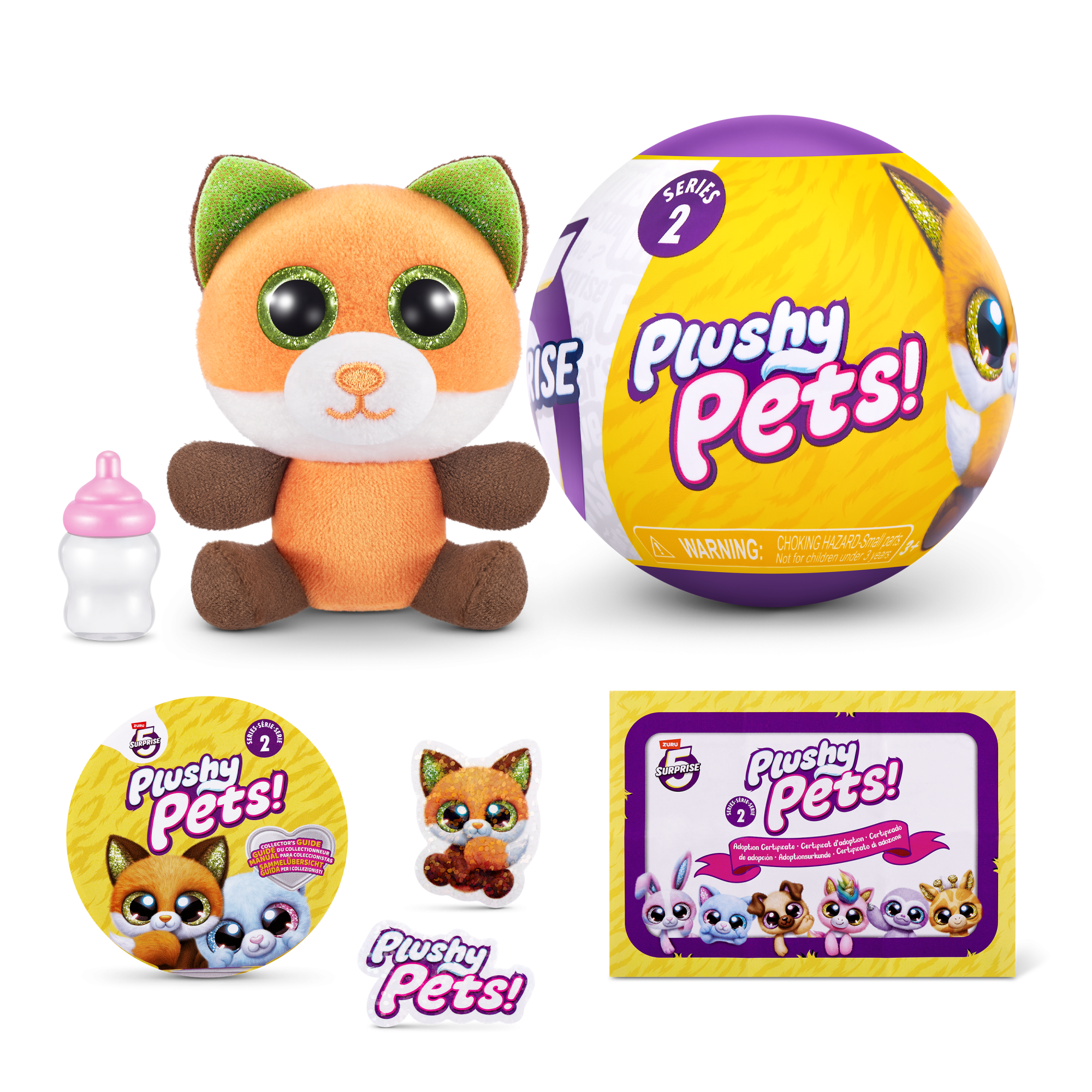 Капсула-сюрприз ZURU 5 Surprise "Плюшевые питомцы" S2 с акс. в асс., дисплей-бокс 12шт.