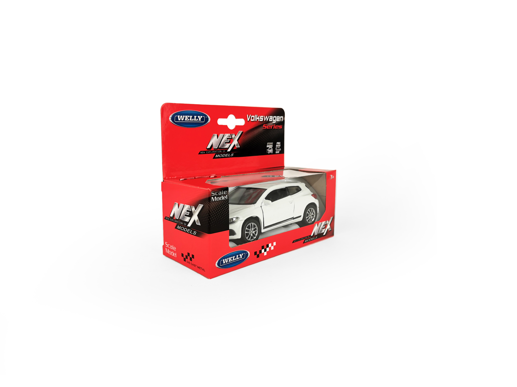 Машинка WELLY 1:38 Volkswagen Scirocco, пруж. мех., цв. в асс.