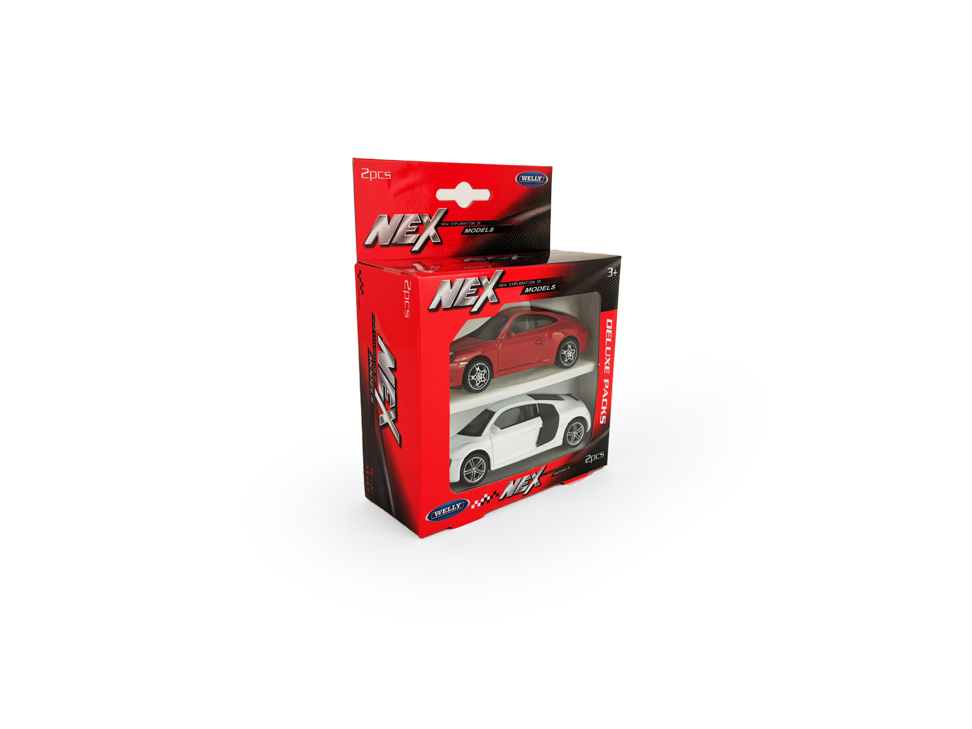 Набор WELLY 1:43, Porsche 911 Carrera S и Audi R8 Coupe, 2 шт.