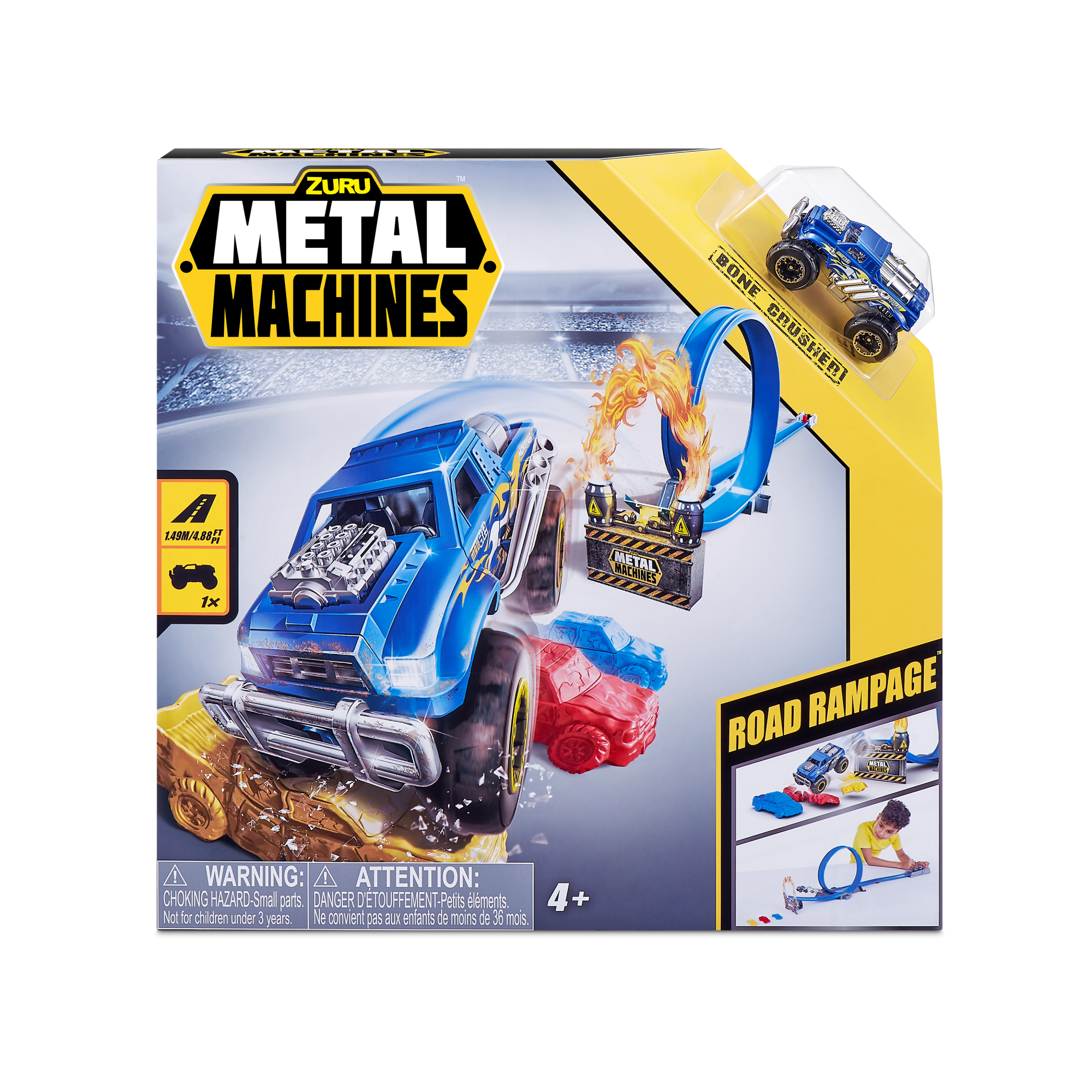 Набор ZURU Metal Machines, трек "Дорожная ярость" с машинкой