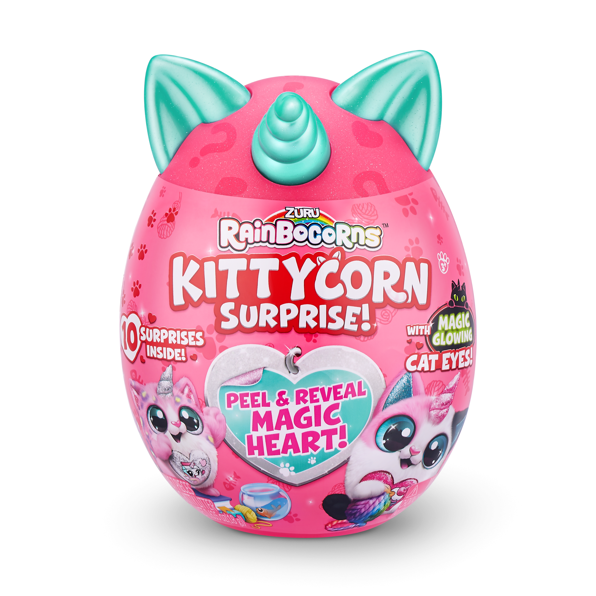 Игровой набор-сюрприз ZURU Rainbocorns Sparkle Kittycorn S5 с акс. в асс., дисплей-бокс 6шт.