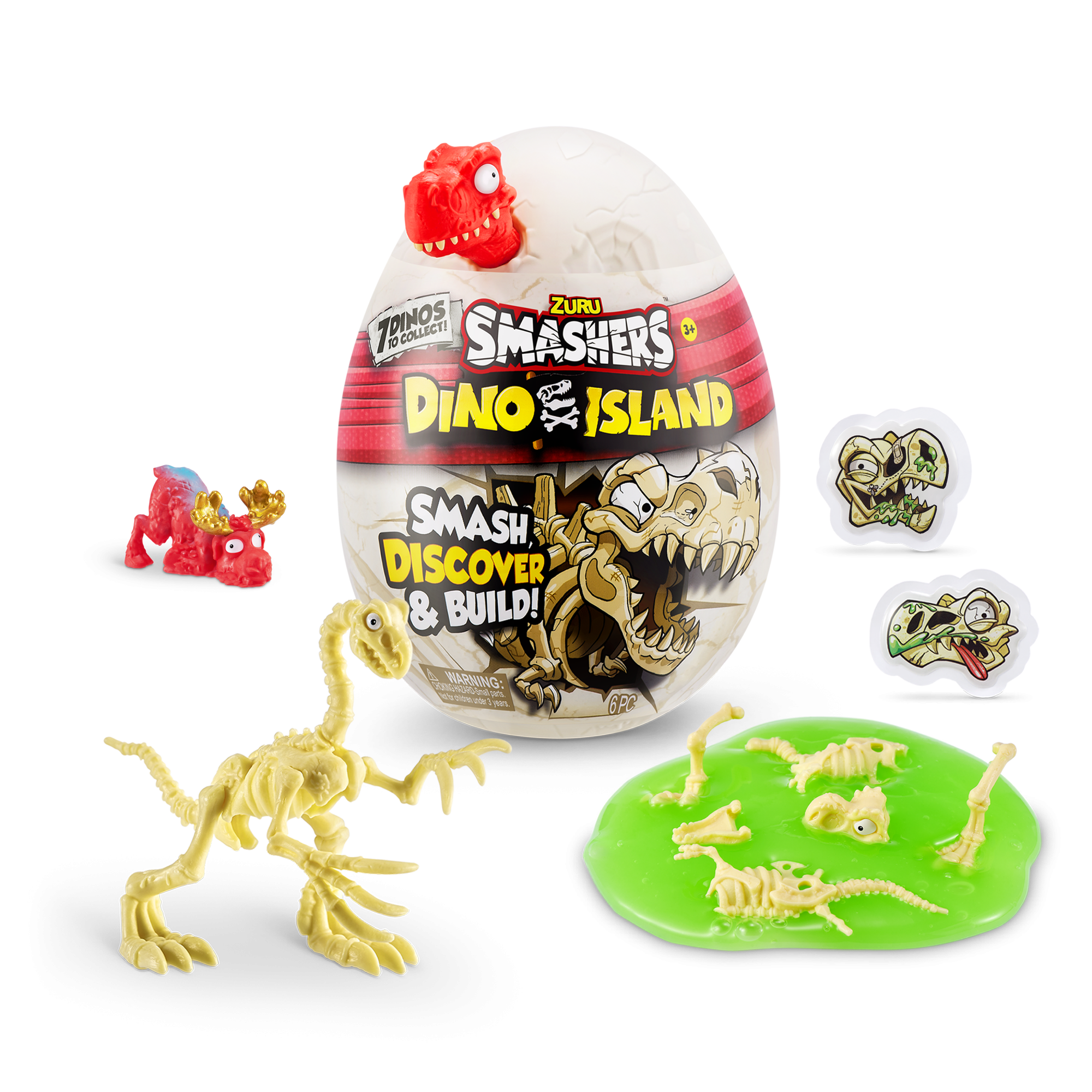 Игрушка Zuru Smashers: "Dino Island" Nano Egg, в ассортименте