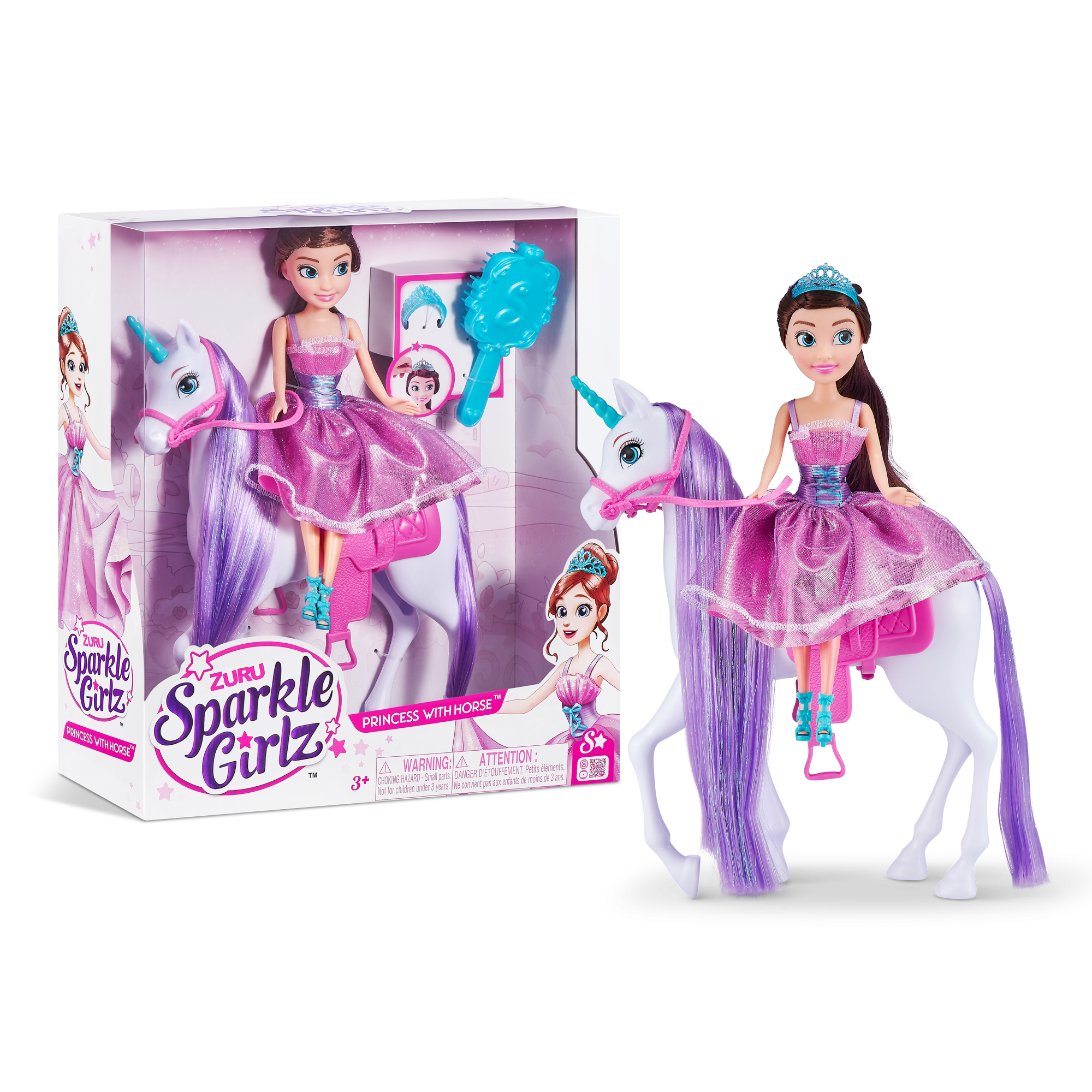 Игровой набор ZURU Sparkle Girlz "Принцесса и единорог"