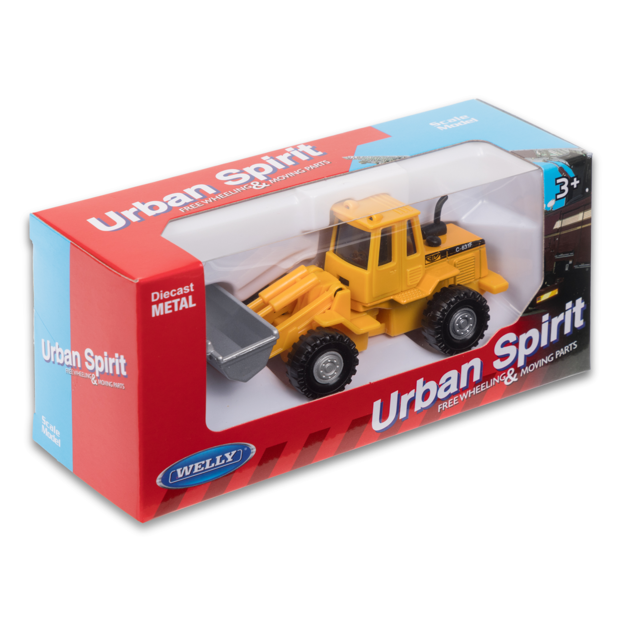 Строительная техника WELLY, 11 см, в асс., дисплей-бокс 24 шт.