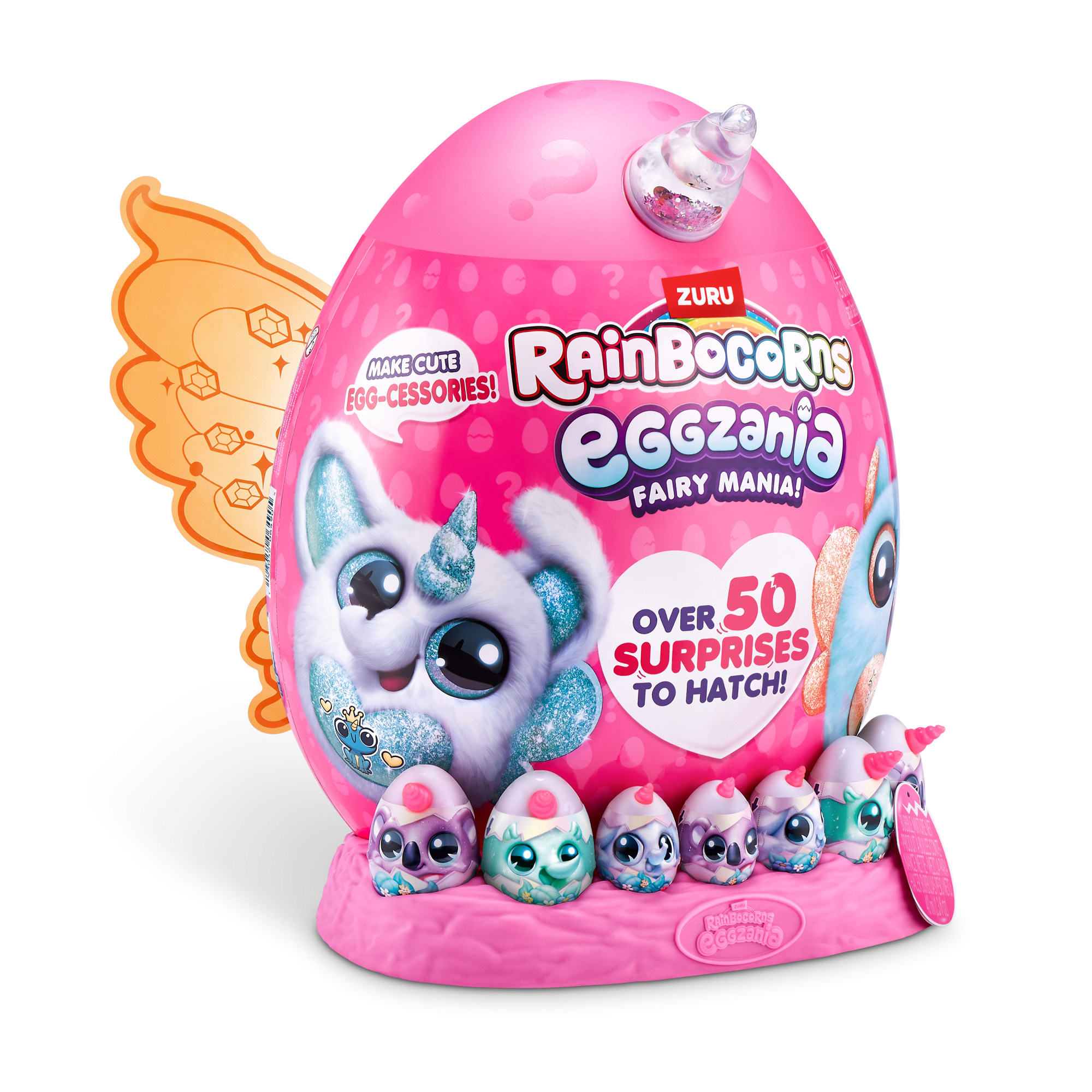 Игровой набор-сюрприз ZURU Rainbocorns Eggzania Fairy Mania S1 с акс. в асс., большой