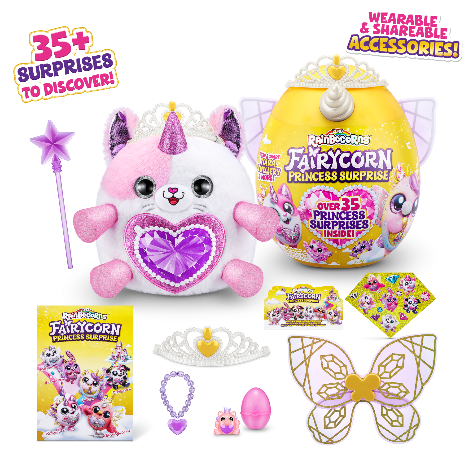 Игровой набор-сюрприз ZURU Rainbocorns Fairycorn Princess S6 с акс. в асс.