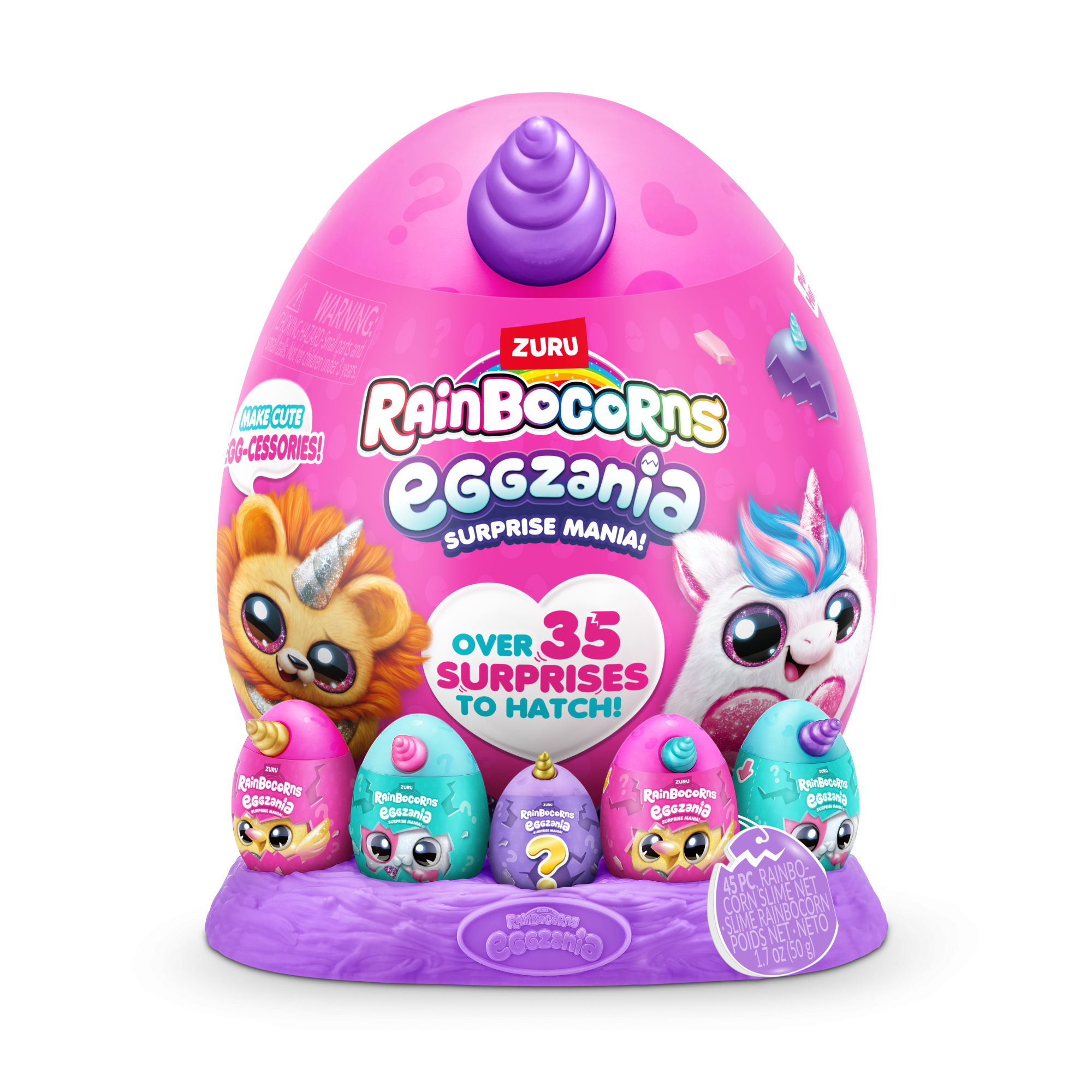 Игровой набор-сюрприз ZURU Rainbocorns Eggzania S1 с акс. в асс.