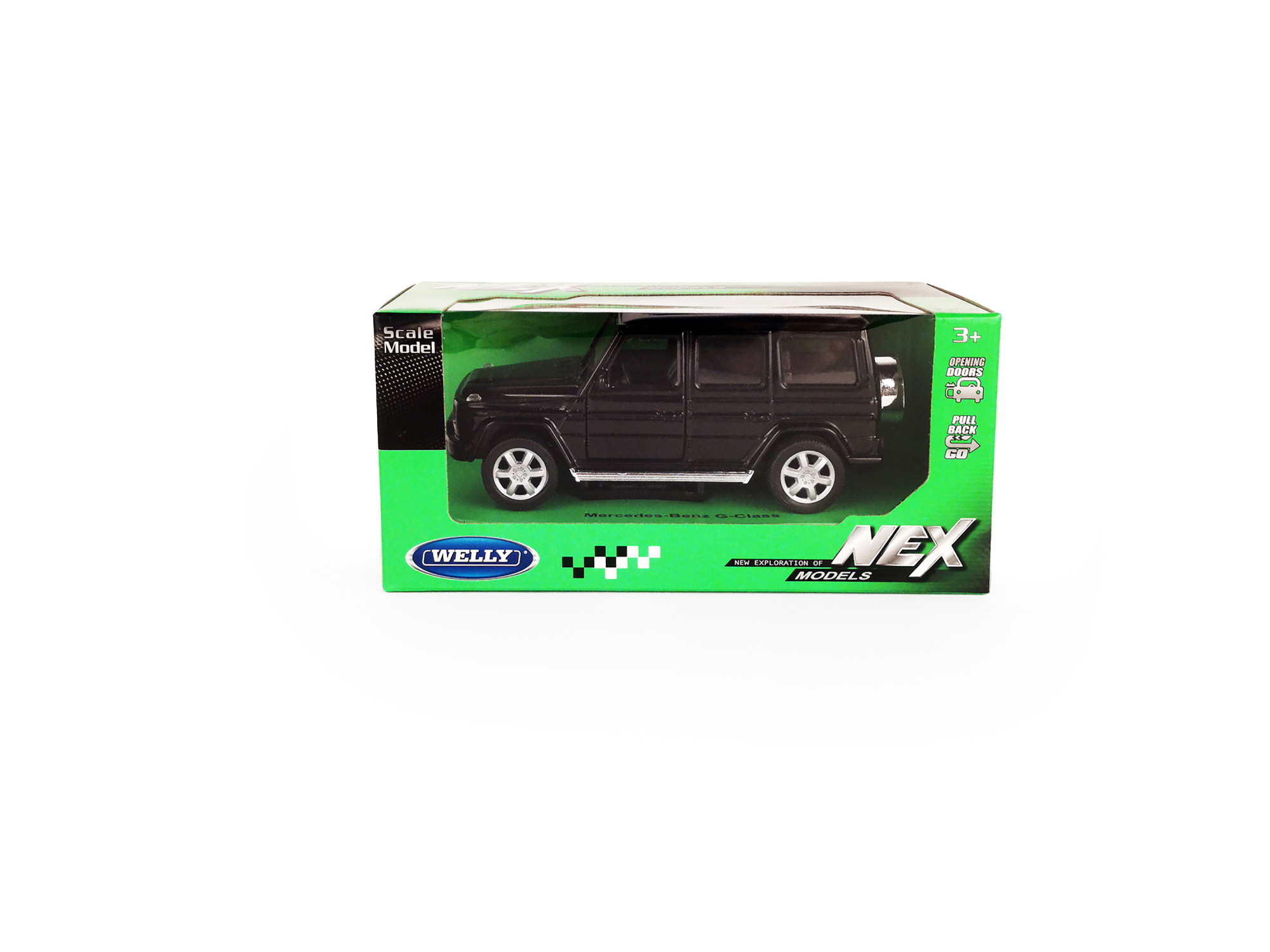 Машинка WELLY 1:32 Mercedes-Benz G-Class, пруж. мех., цв. в асс.