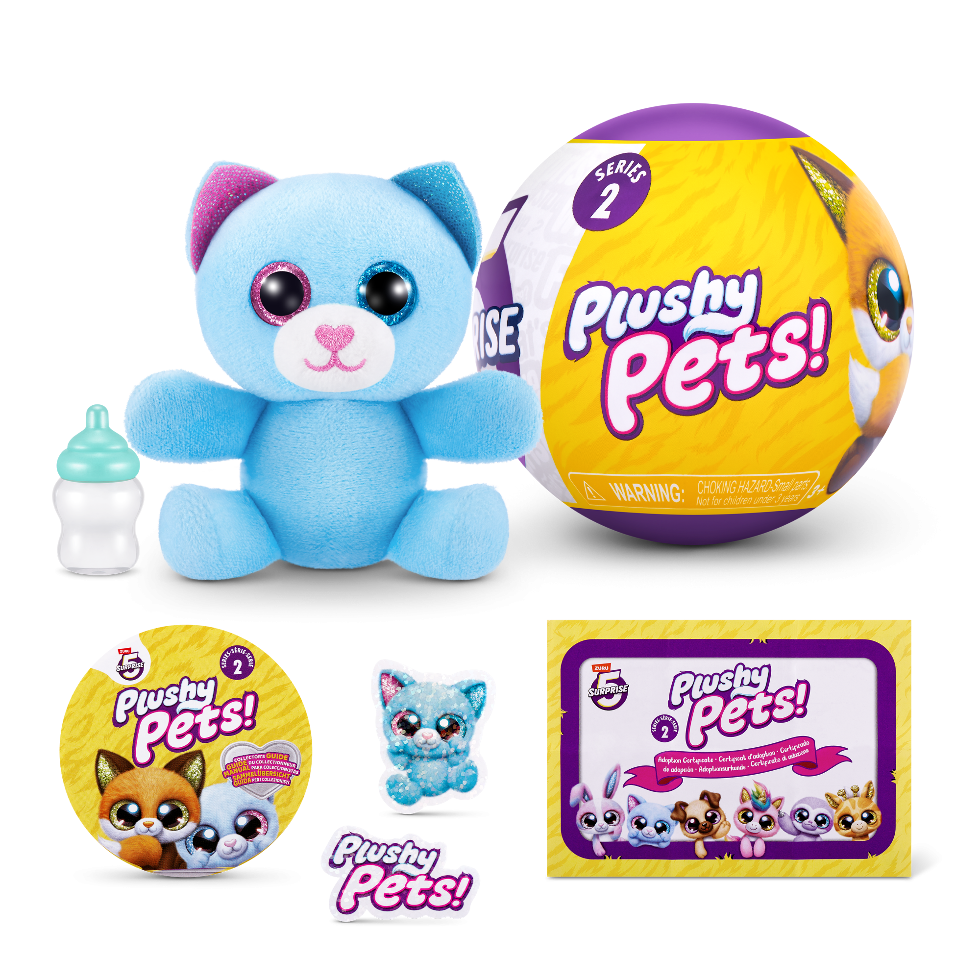 Капсула-сюрприз ZURU 5 Surprise "Плюшевые питомцы" S2 с акс. в асс., дисплей-бокс 12шт.