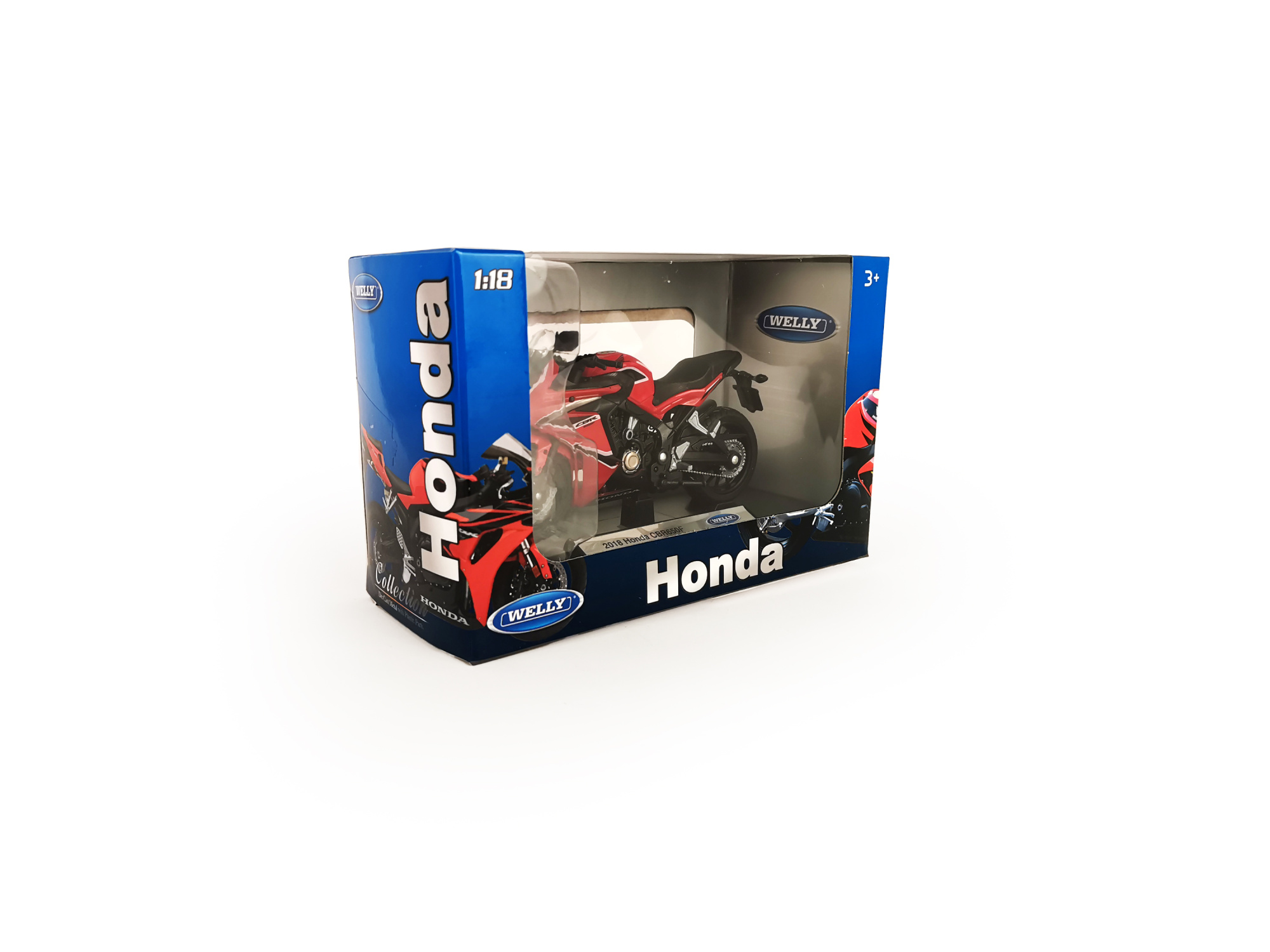 Мотоцикл WELLY 1:18 Honda CBR 650F, красный