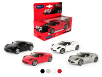Машинка WELLY 1:38 Alfa Romeo 4C, пруж. мех., цв. в асс.