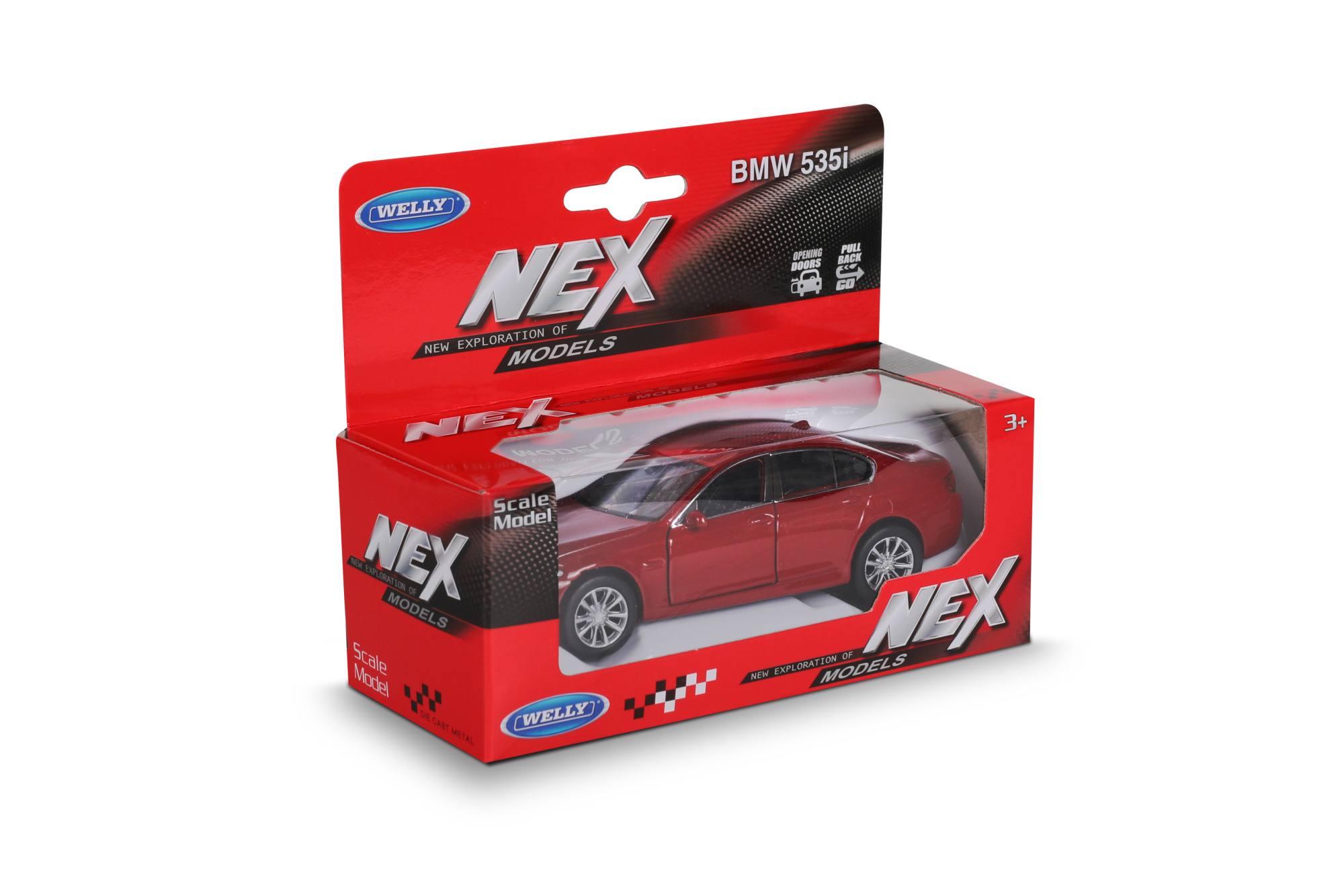 Машинка WELLY 1:38 BMW 535i, пруж. мех., цвет в асс.