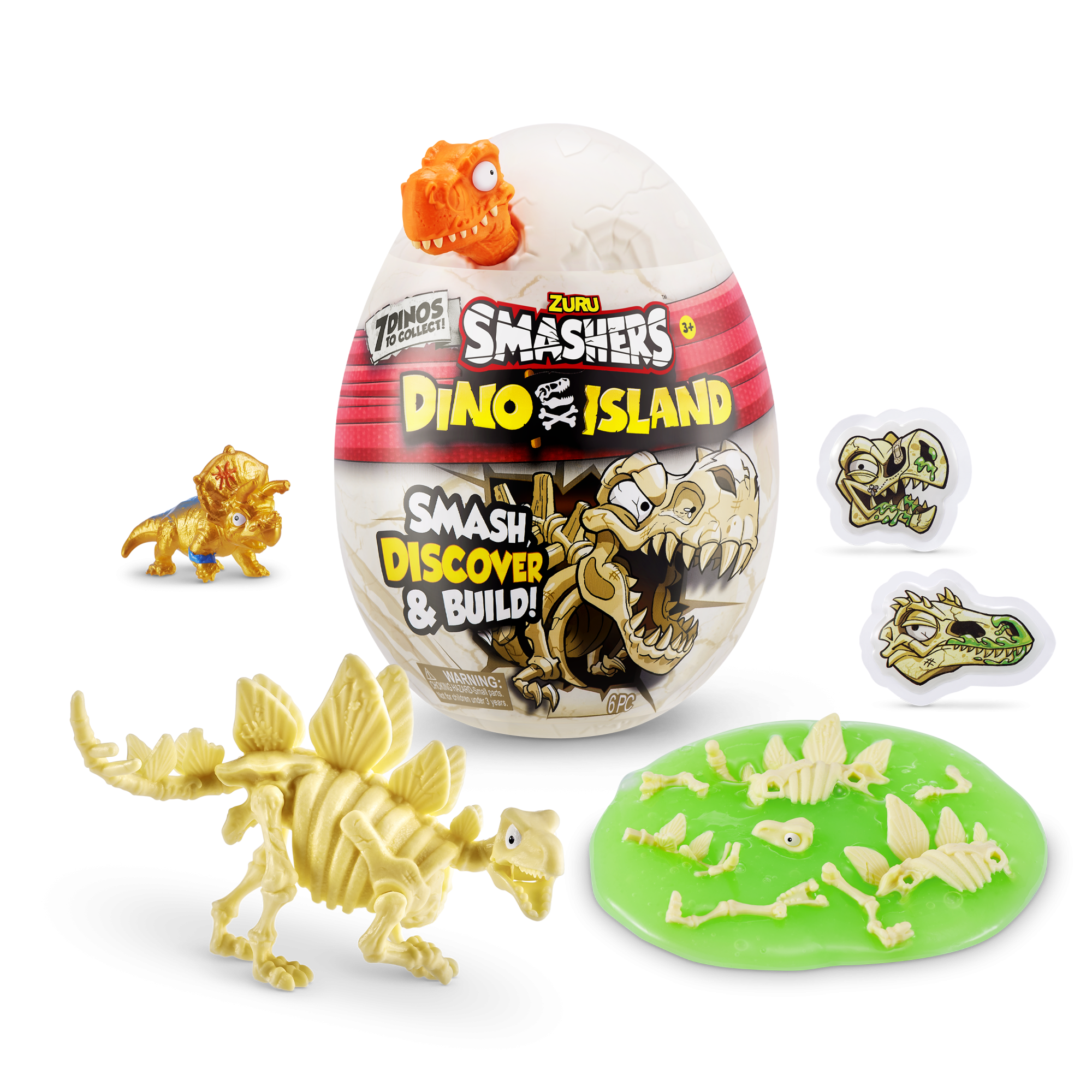 Игрушка Zuru Smashers: "Dino Island" Nano Egg, в ассортименте