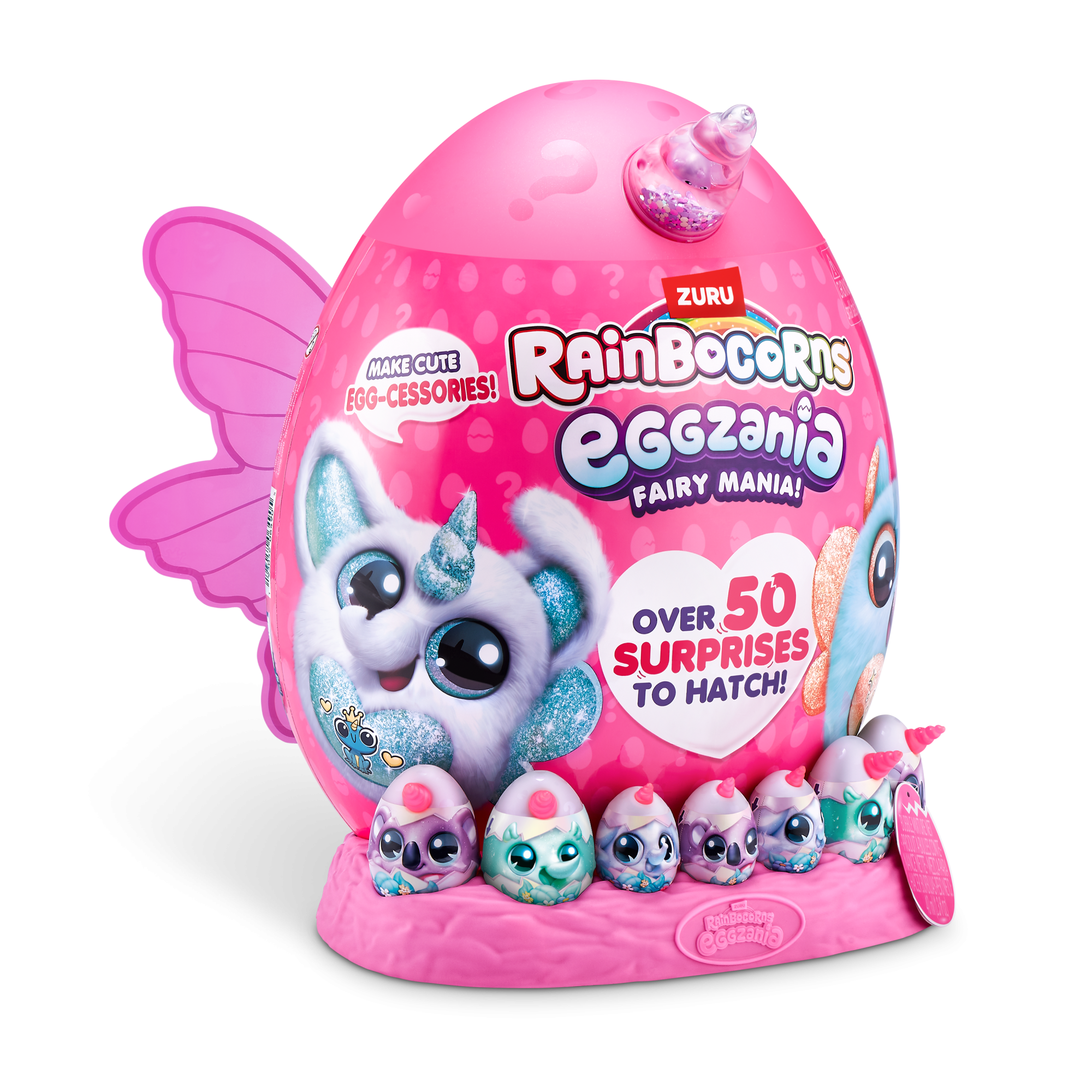 Игровой набор-сюрприз ZURU Rainbocorns Eggzania Fairy Mania S1 с акс. в асс., большой