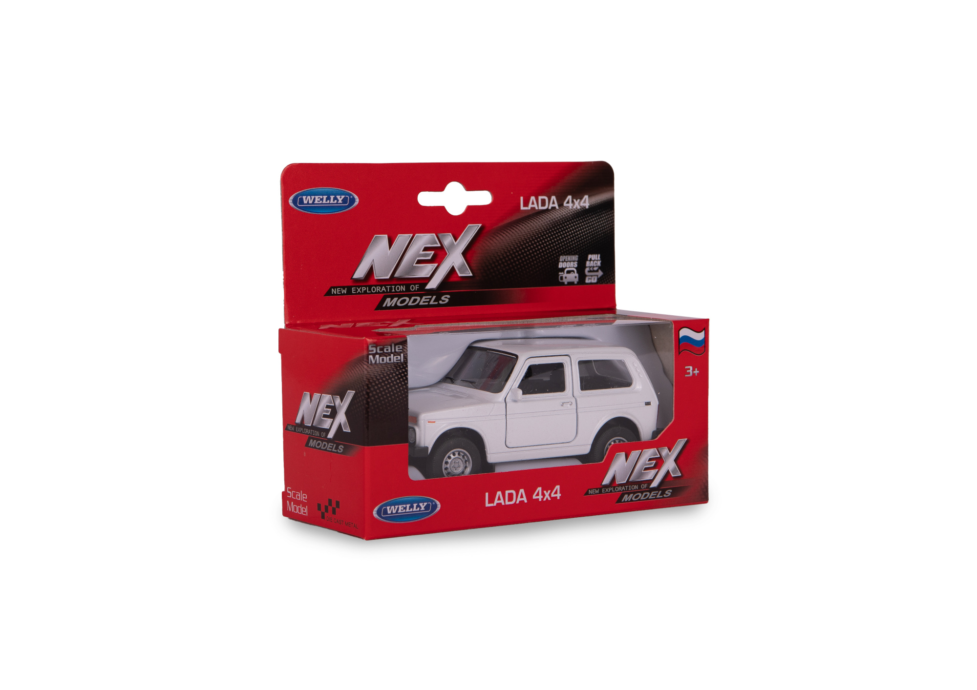 Машинка WELLY 1:38 LADA Niva, пруж. мех., цвет в асс.