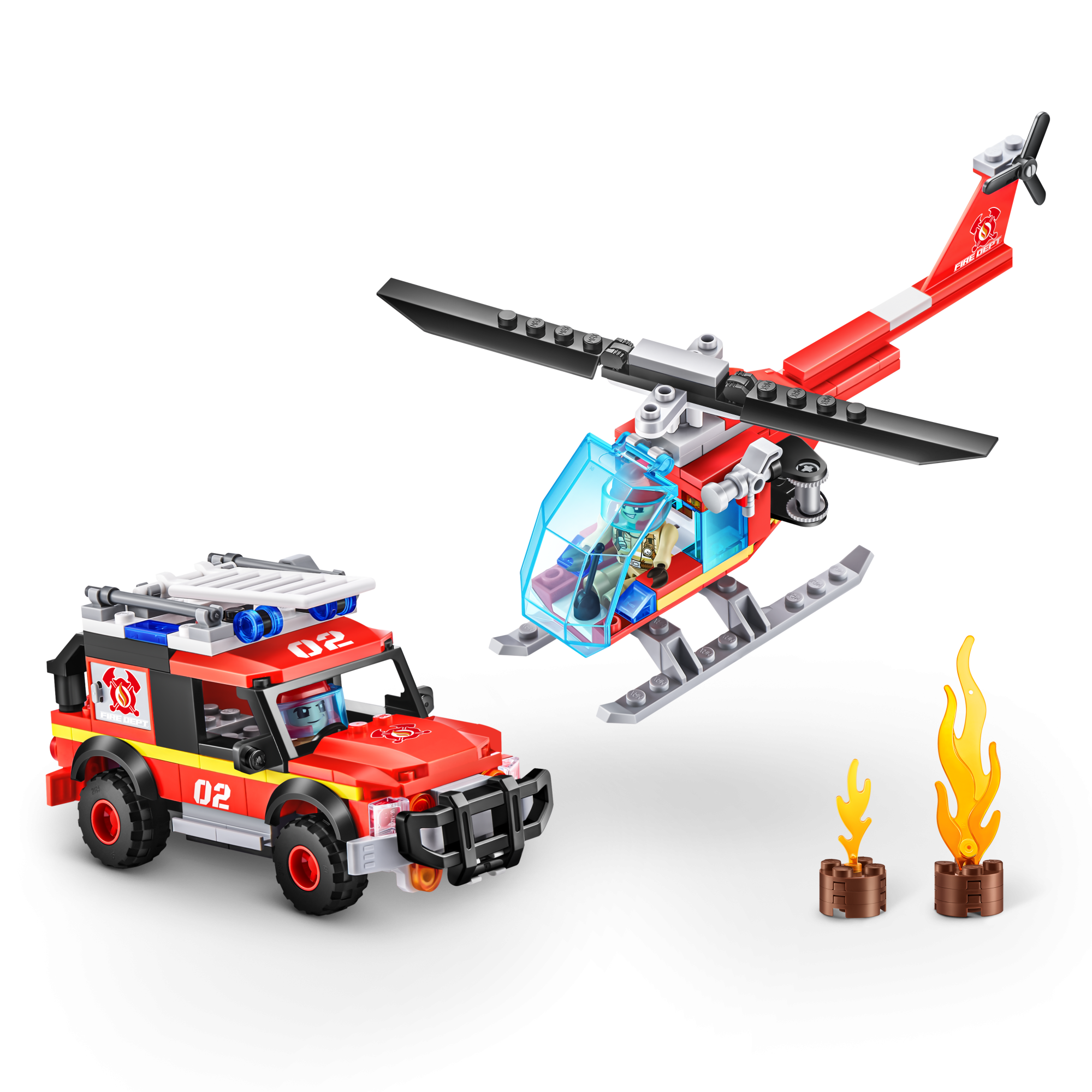 Конструктор ZURU MAX "Городские приключения" Пожарная часть S1, 265 дет.