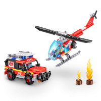 Конструктор ZURU MAX "Городские приключения" Пожарная часть S1, 265 дет.