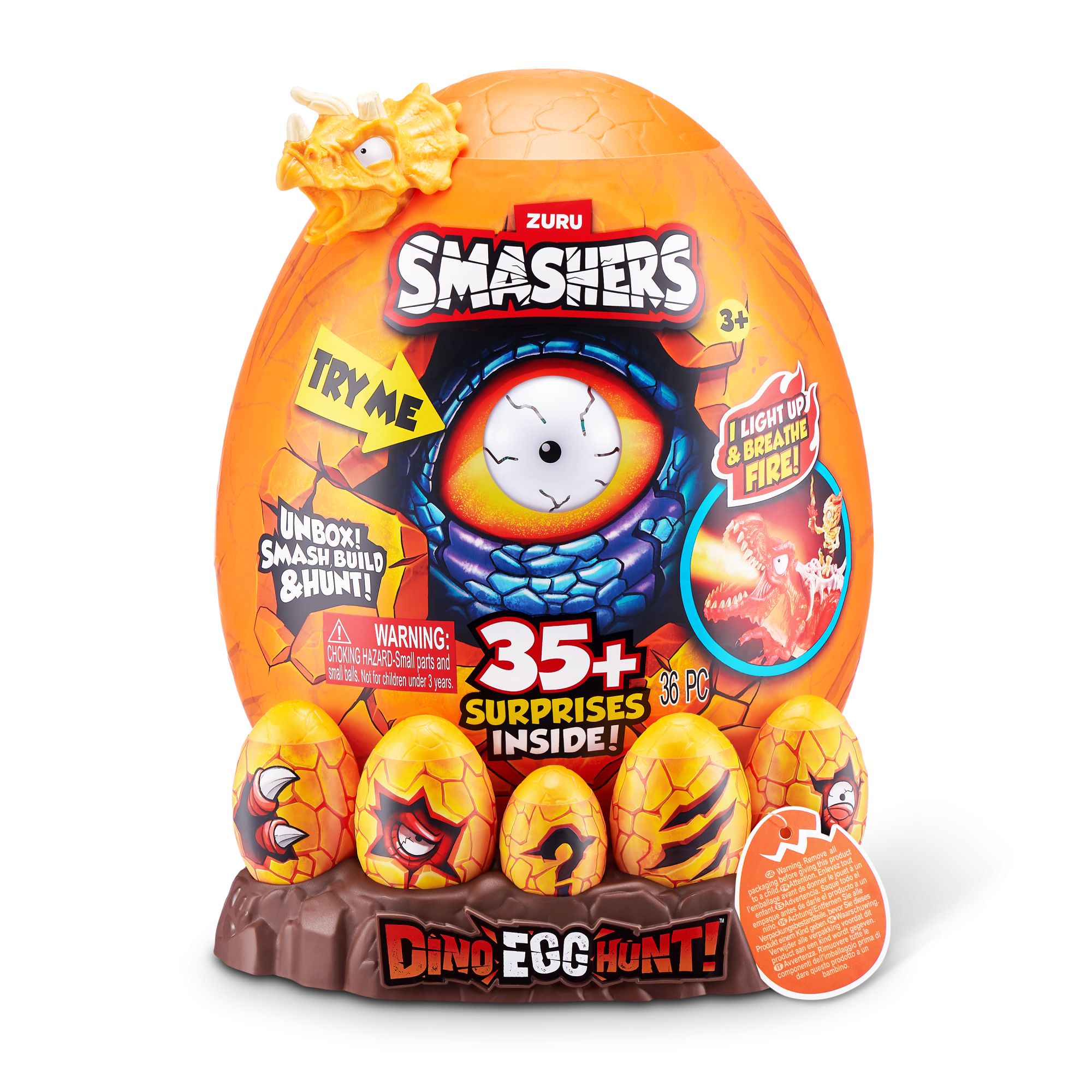 Игровой набор ZURU Smashers Dino Egg Hunt "Дино-раскопки" S1 с акс., в асс.