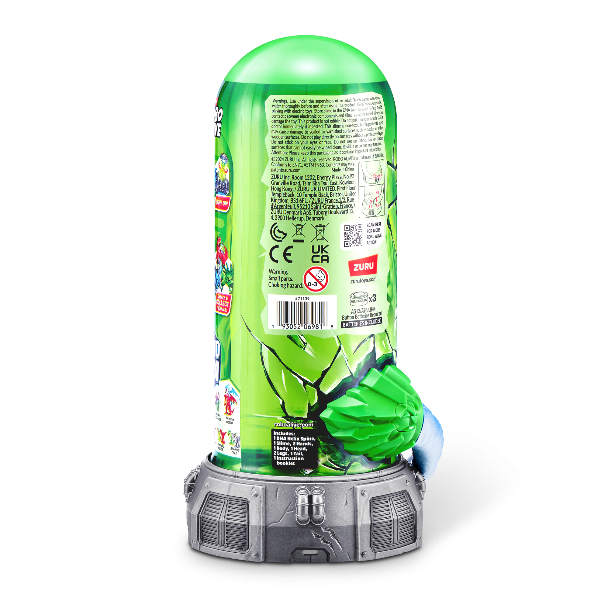 Игрушка ZURU Robo Alive интерактивная Дино-ДНК S1 в асс. Игрушка ZURU Robo Alive интерактивная Дино-ДНК S1 в асс.