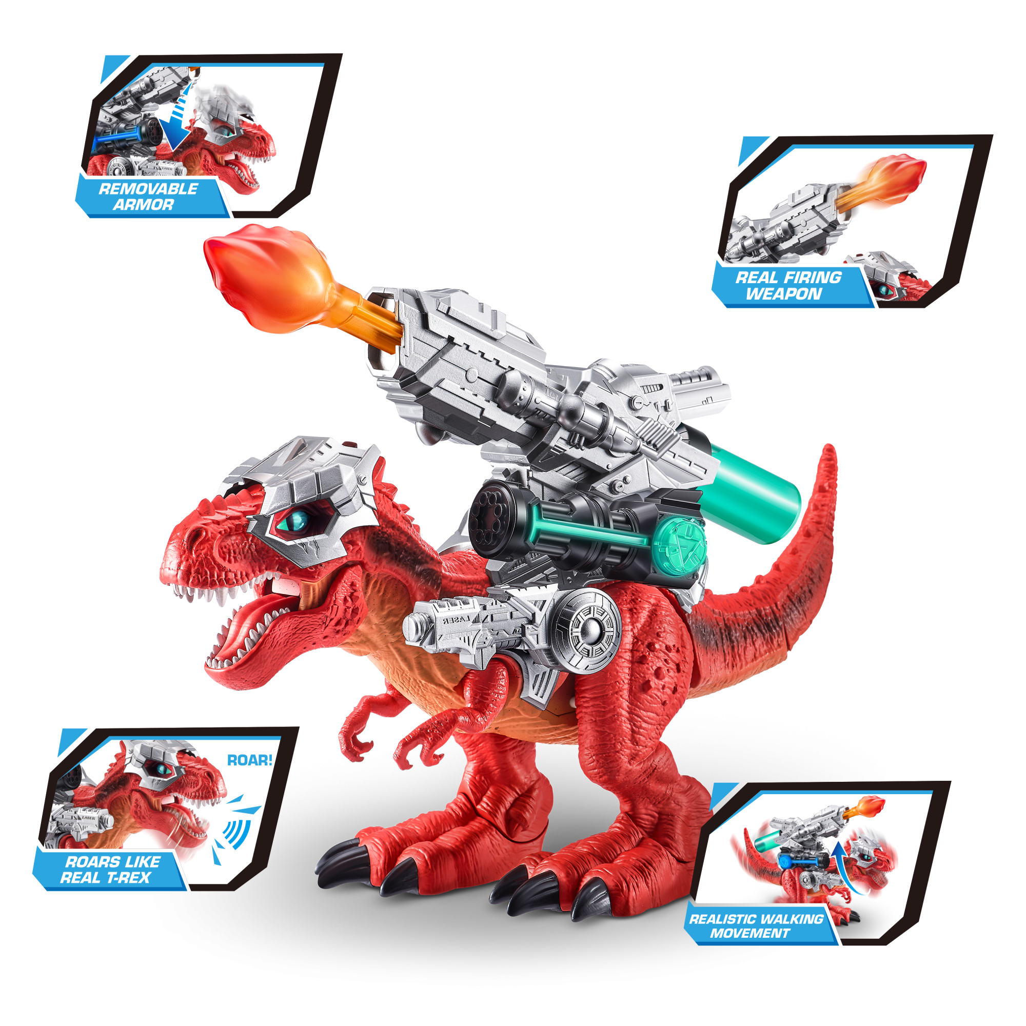 Игрушка ZURU Robo Alive интерактивная Гигантский Боевой Ти-рекс S1