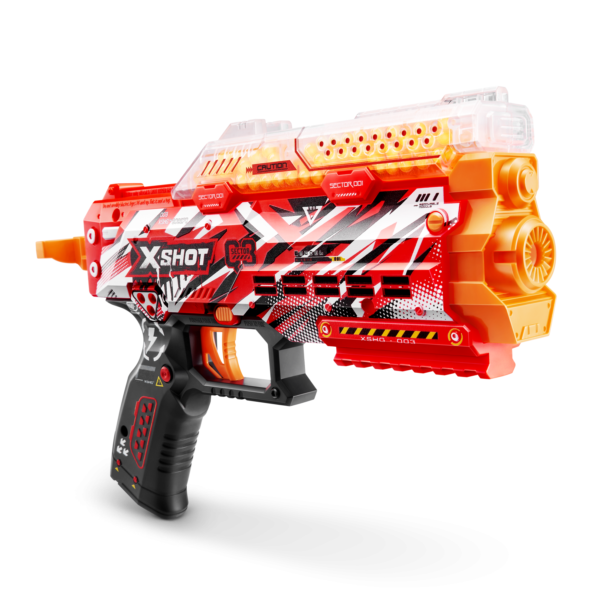 Игровой набор ZURU X-Shot HYPERGEL Стингер (бластер, 3000 снарядов-гранул, защитные очки)