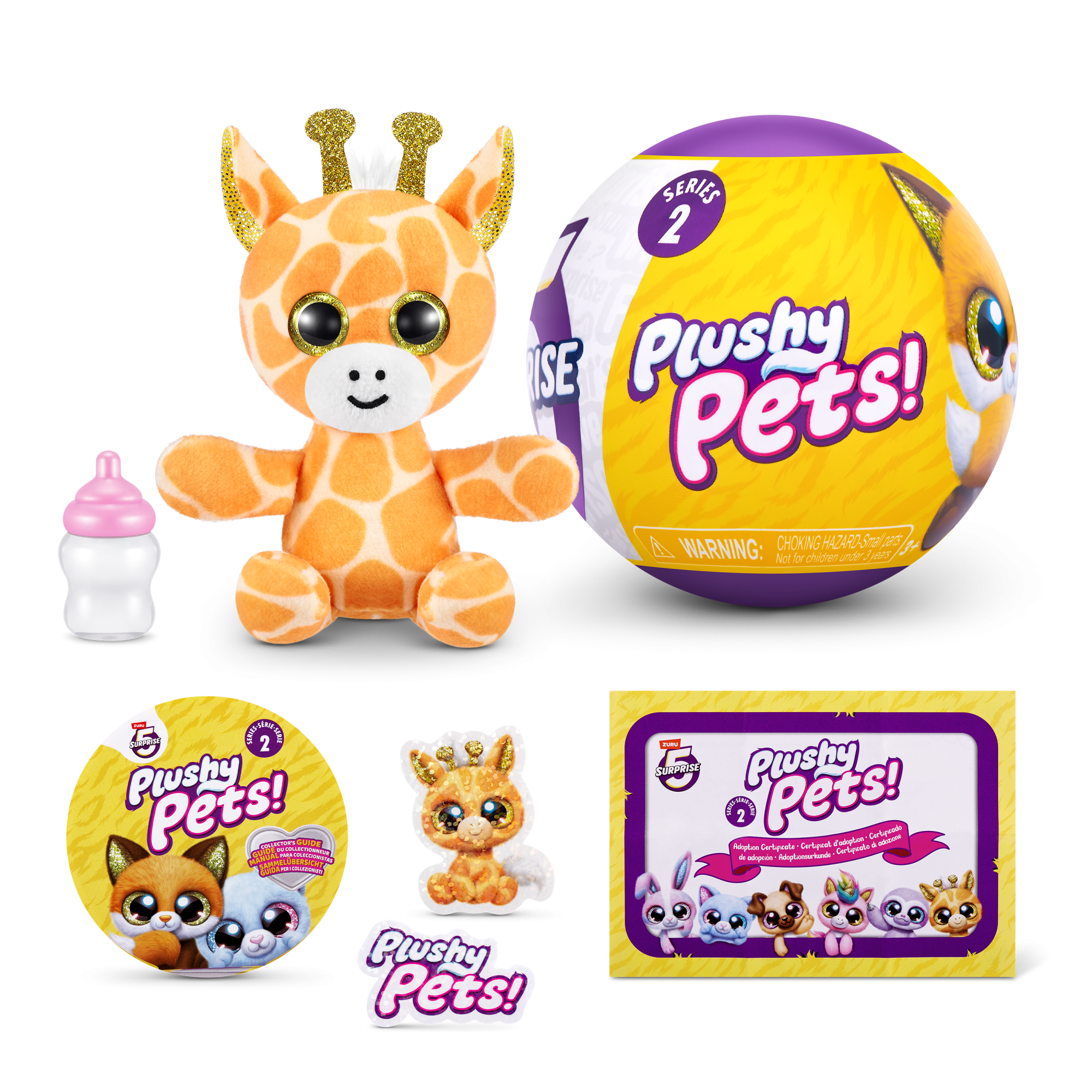 Капсула-сюрприз ZURU 5 Surprise "Плюшевые питомцы" S2 с акс. в асс., дисплей-бокс 12шт.