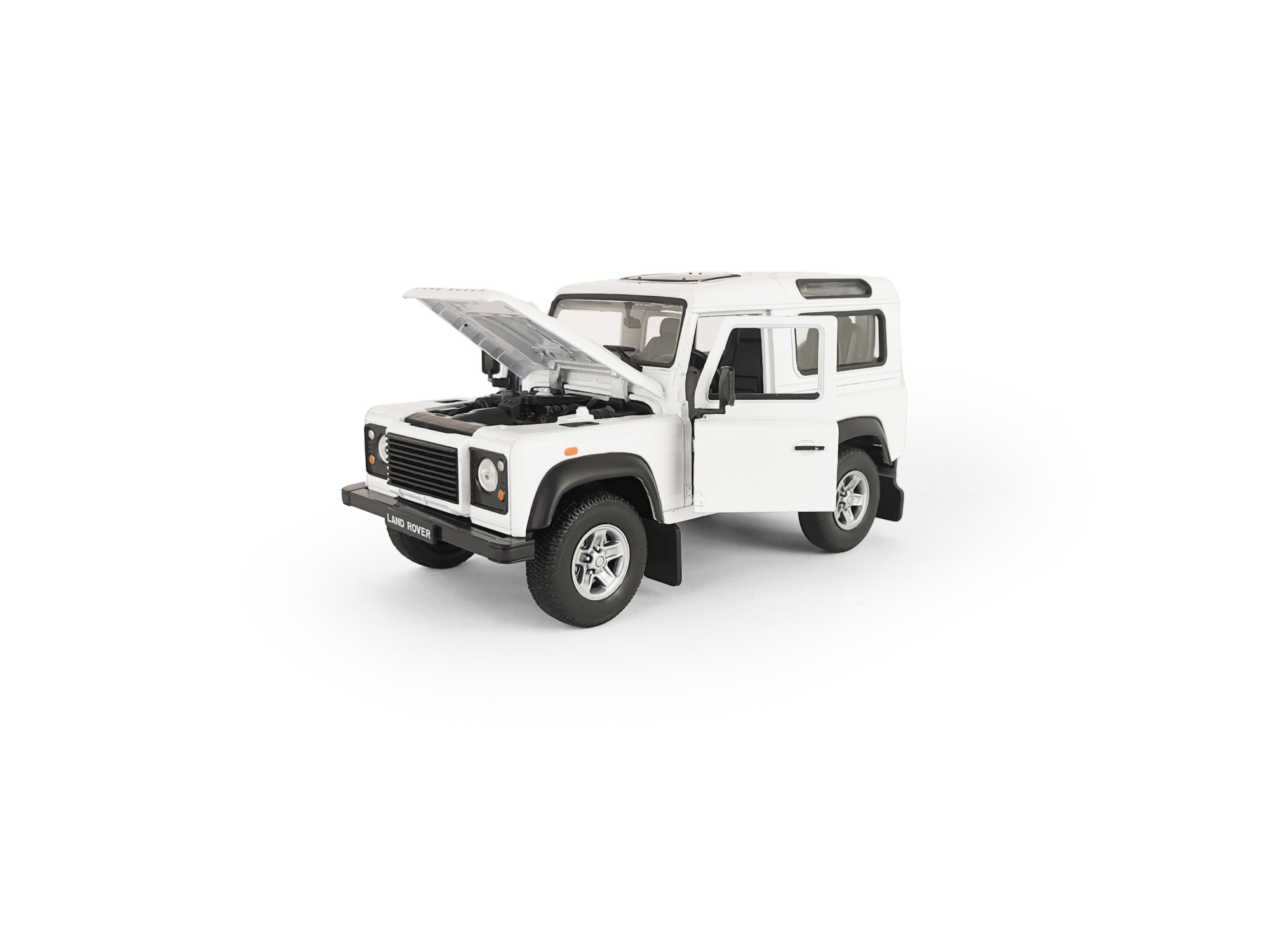 Машинка WELLY 1:24 Land Rover Defender I, белый