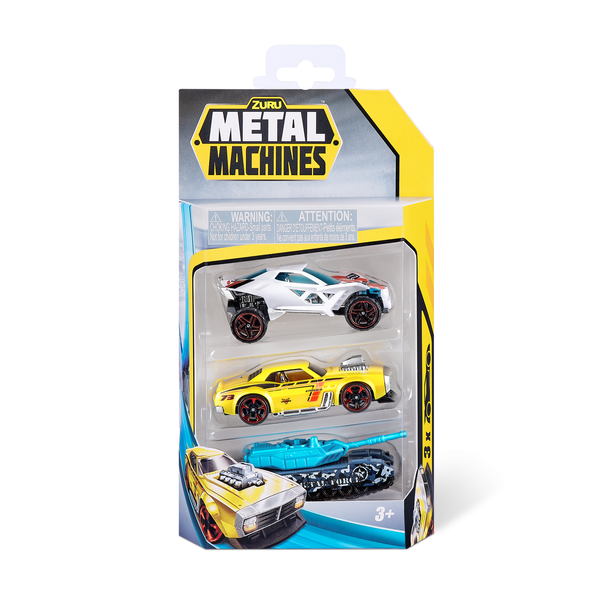 Набор машинок ZURU Metal Machines в асс., 3шт.