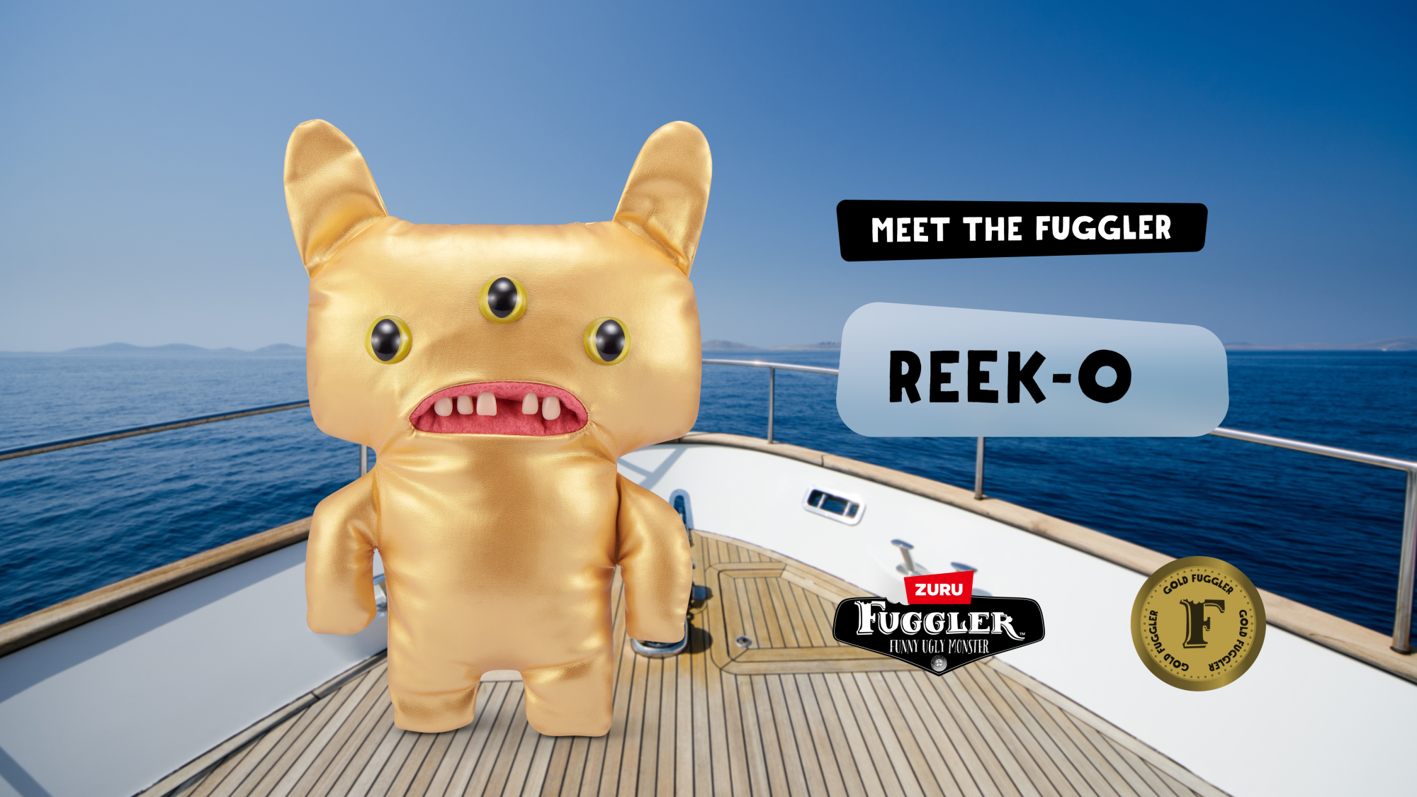 Плюшевая игрушка Zuru Fuggler Reeko - All over Gold