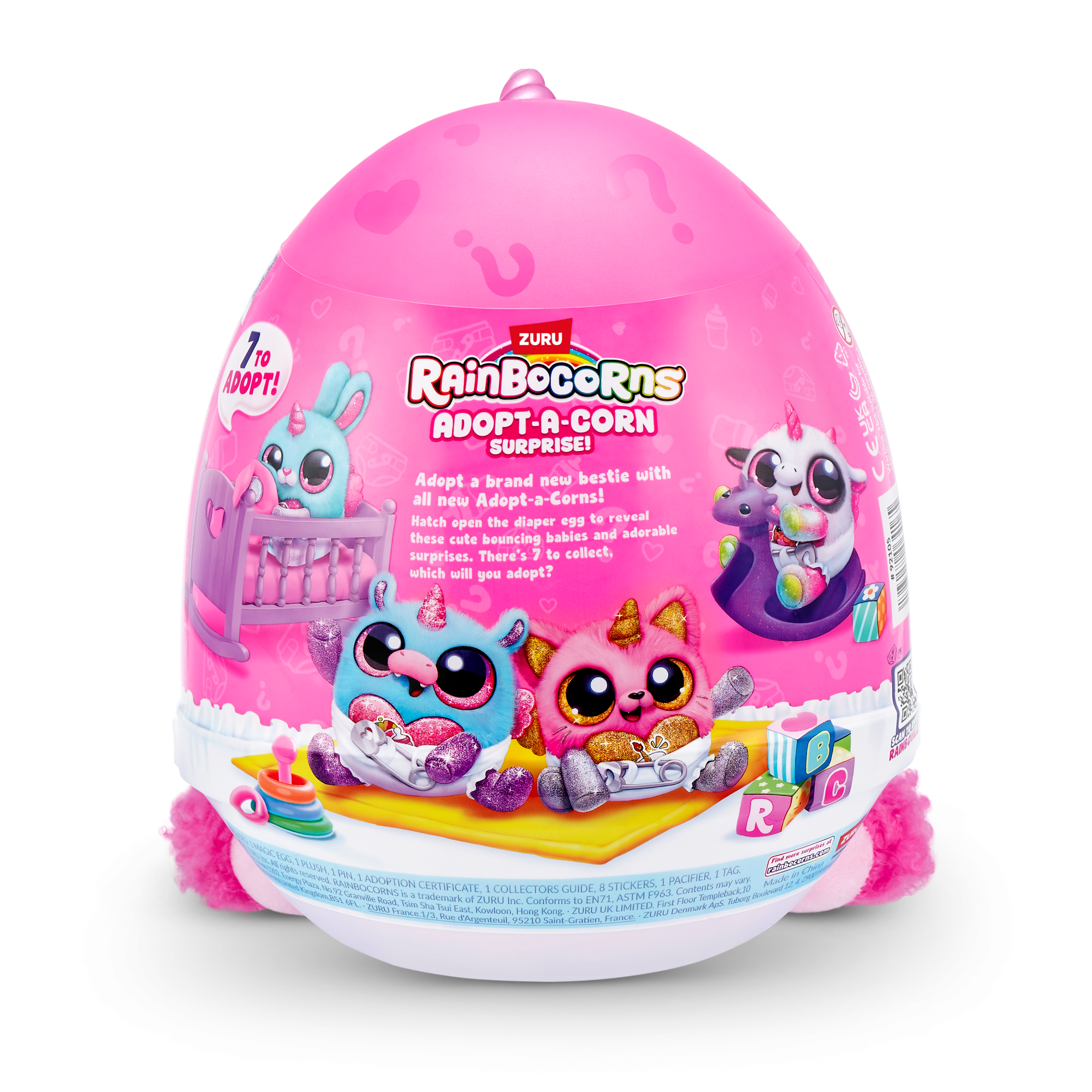 Игровой набор-сюрприз ZURU Rainbocorns Adopt-a-corn  S1 с акс. в асс., малый Игровой набор-сюрприз ZURU Rainbocorns Adopt-a-corn  S1 с акс. в асс., малый