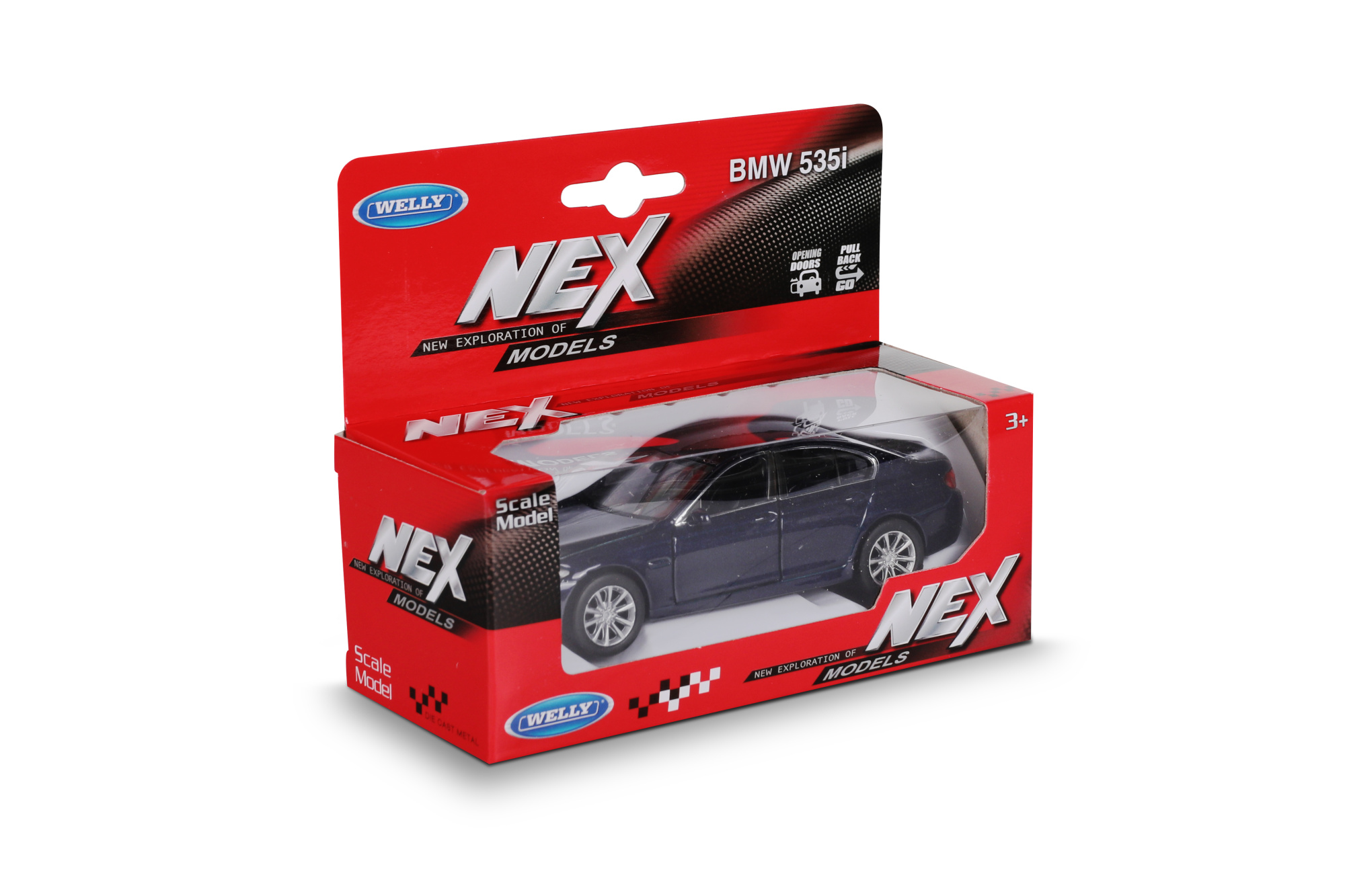 Машинка WELLY 1:38 BMW 535i, пруж. мех., цвет в асс.