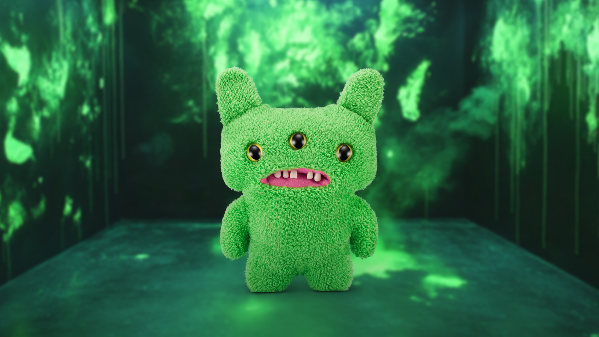 Плюшевая игрушка Zuru Fuggler Glow - Reek - O - Green