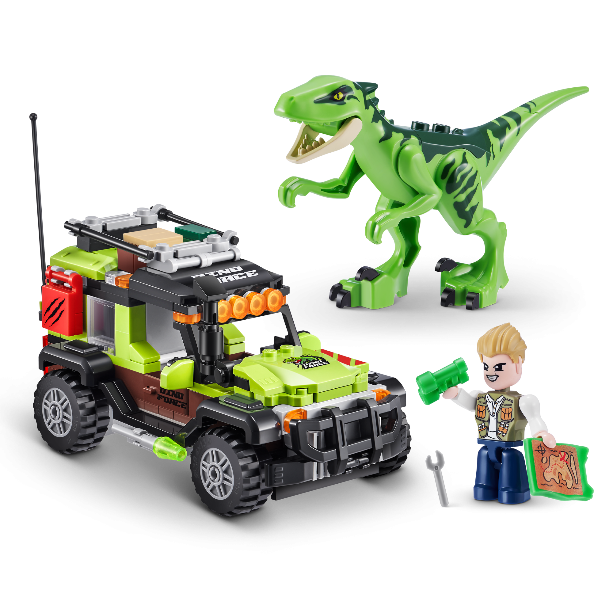 Конструктор ZURU MAX "Дино-Приключения" S1, 252 дет.