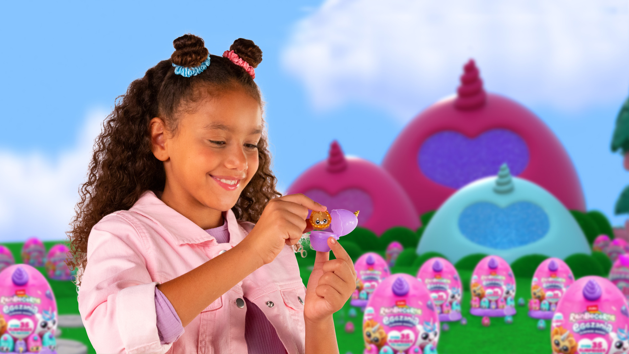 Игровой набор-сюрприз ZURU Rainbocorns Eggzania S1 с акс. в асс.