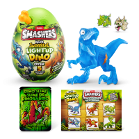 Игровой набор сюрприз в яйце Zuru Smashers Jurassic Light up Dino, с акс., в асс.