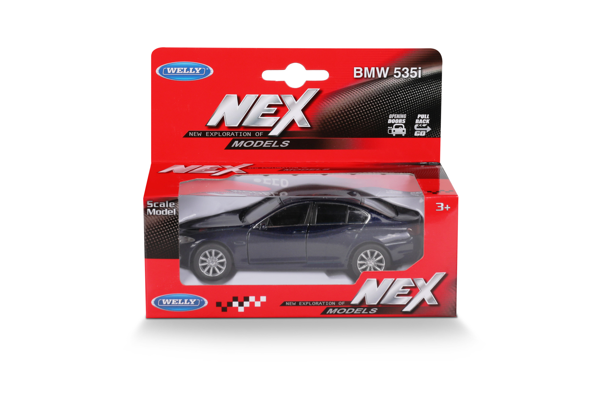 Машинка WELLY 1:38 BMW 535i, пруж. мех., цвет в асс.