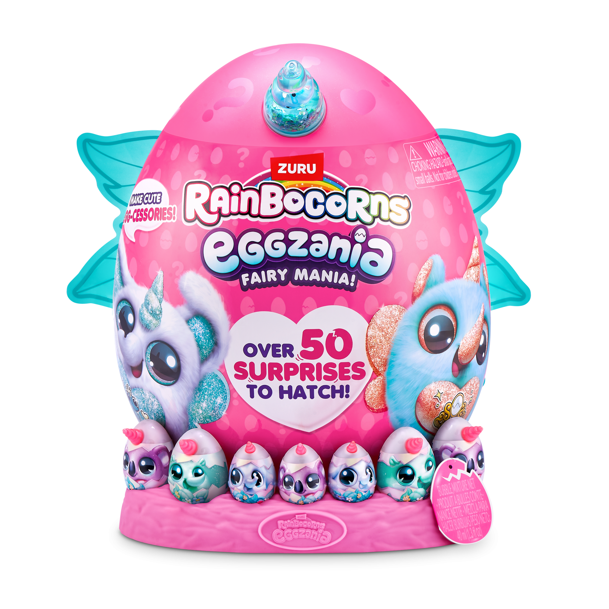 Игровой набор-сюрприз ZURU Rainbocorns Eggzania Fairy Mania S1 с акс. в асс., большой