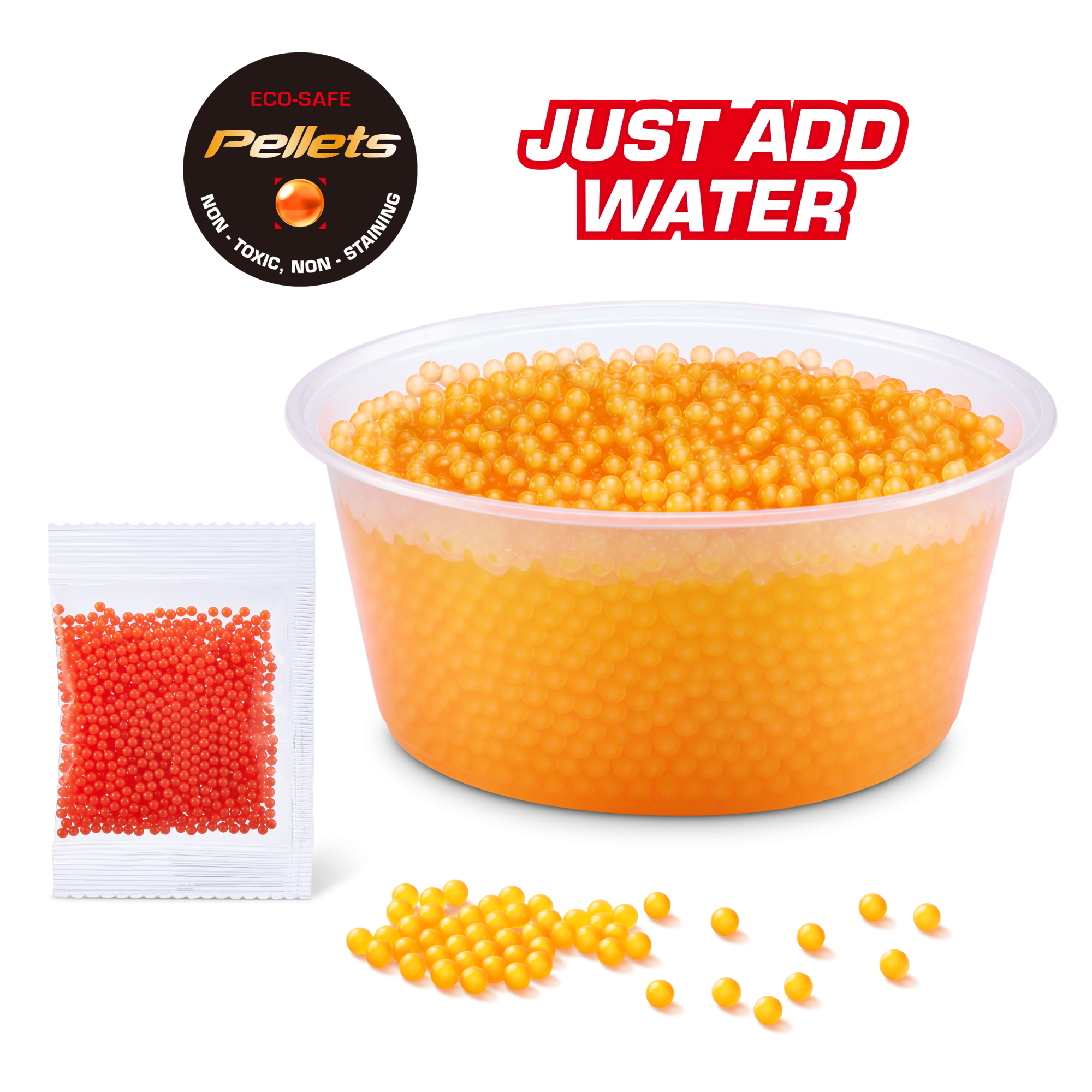 Игровой набор ZURU X-Shot HYPERGEL Клатч (бластер, 5000 снарядов-гранул, защитные очки)