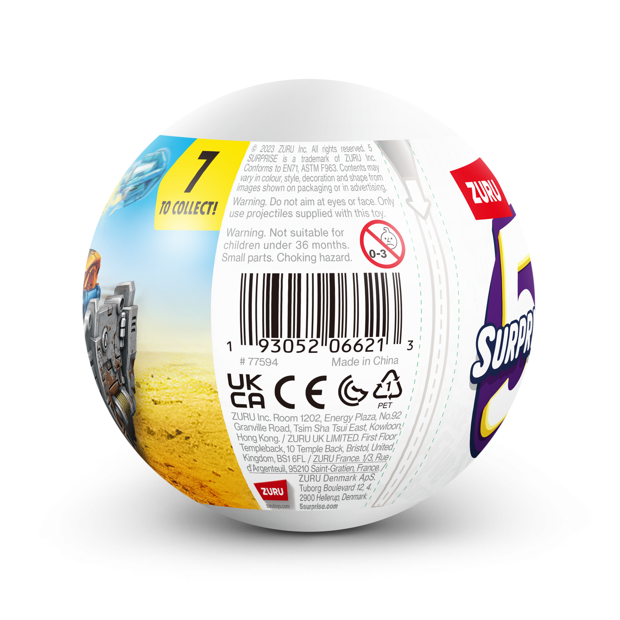 Капсула-сюрприз ZURU 5 Surprise "Монстр-траки" S3 с акс. в асс., дисплей-бокс 13шт.