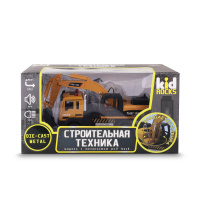 Игрушка-экскаватор KID ROCKS, масштаб 1:32, со звуком и светом, пружин. механизм