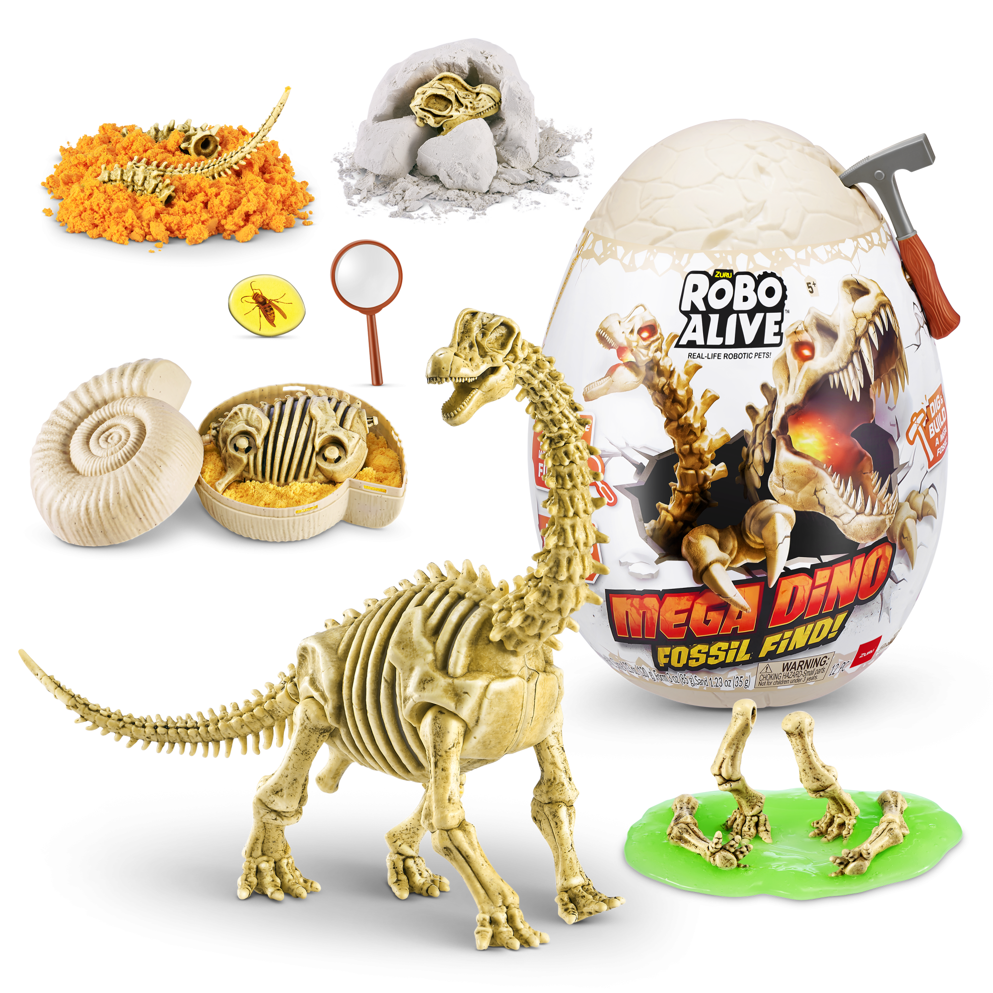 ZURU Robo Alive интерактивный Дино-раскопки Мега, игрушка-сюрприз