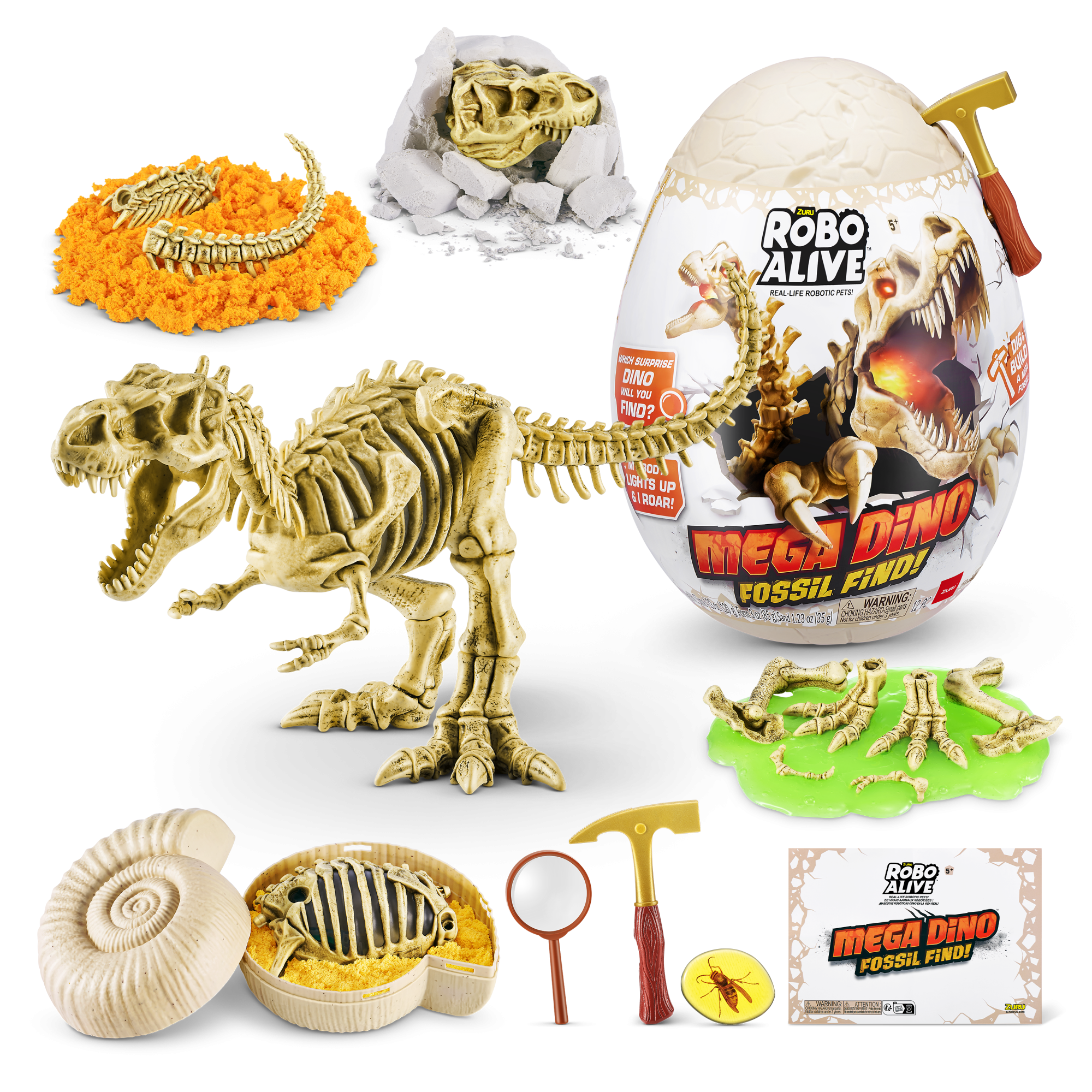 ZURU Robo Alive интерактивный Дино-раскопки Мега, игрушка-сюрприз