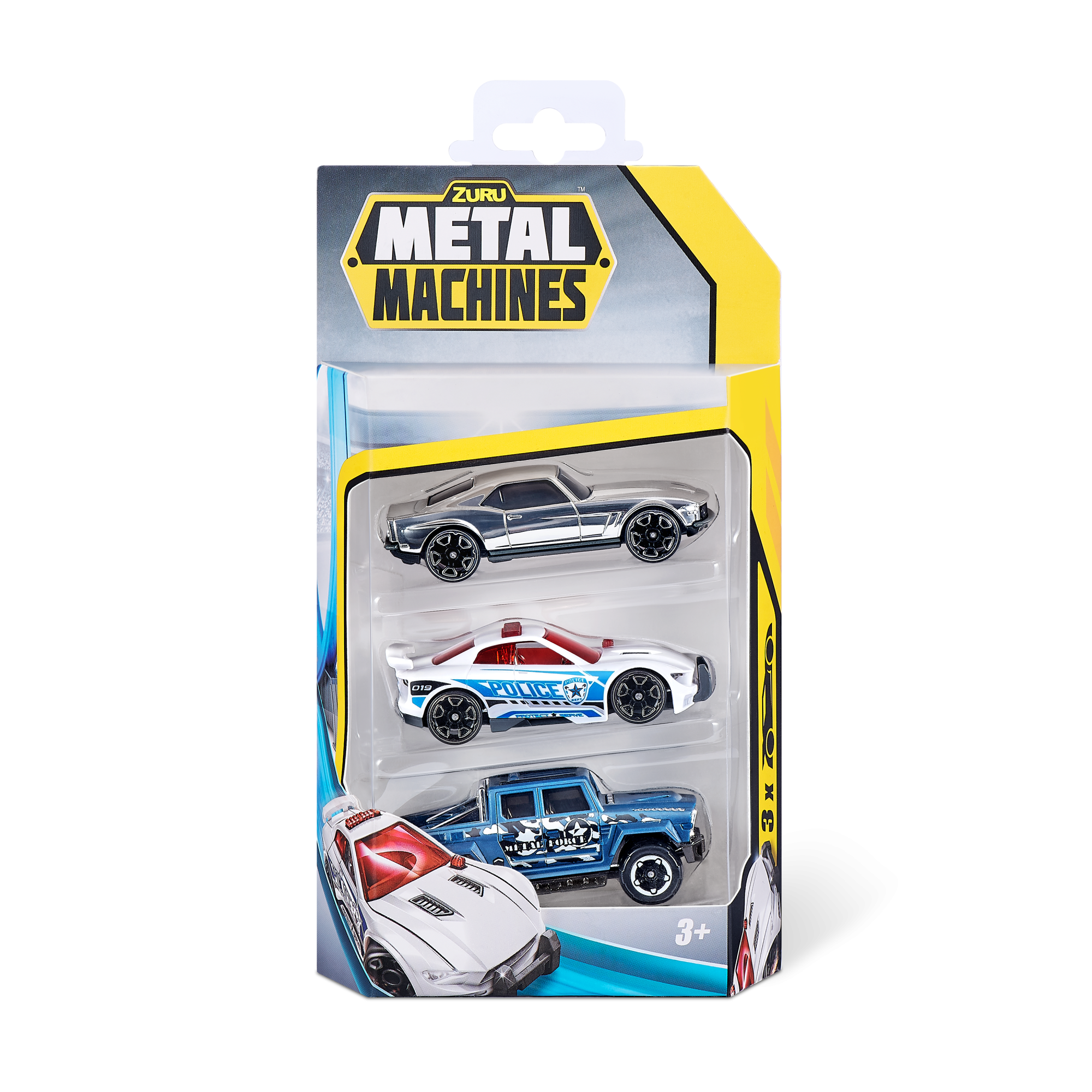 Набор машинок ZURU Metal Machines в асс., 3шт.