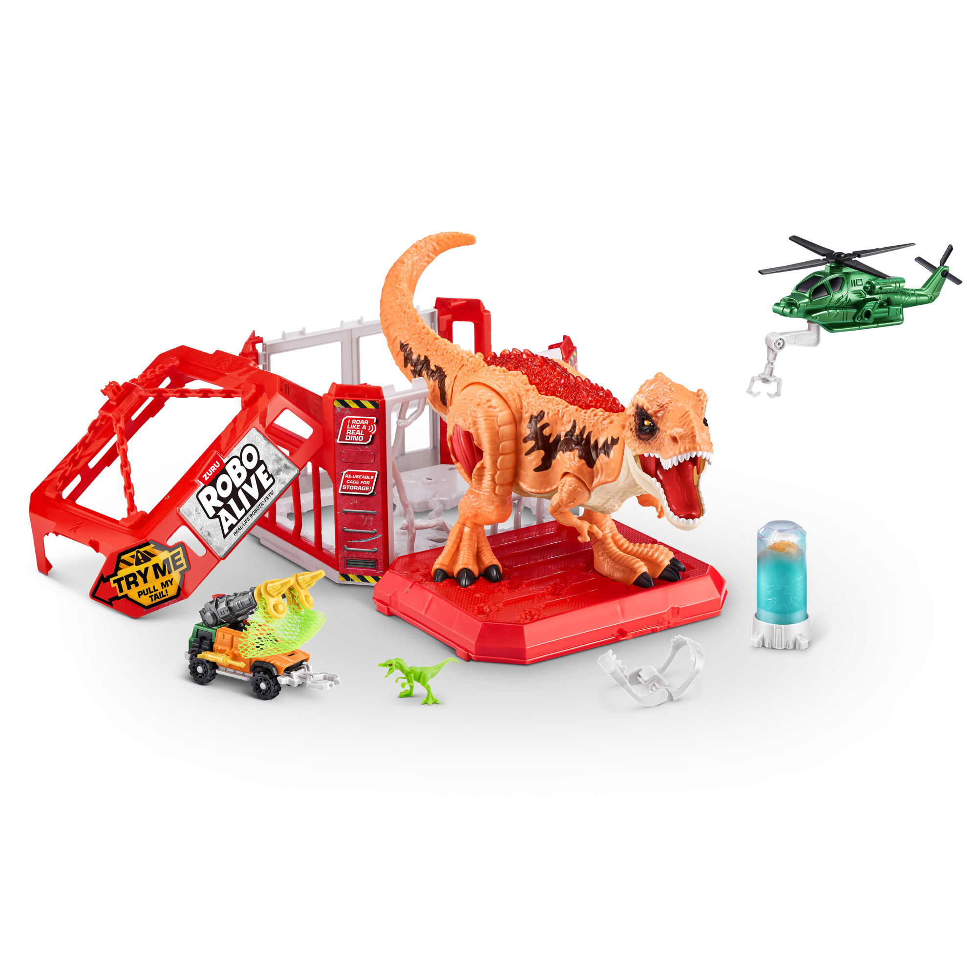 Игровой набор ZURU Robo Alive интерактивный "Дино-погоня" S1