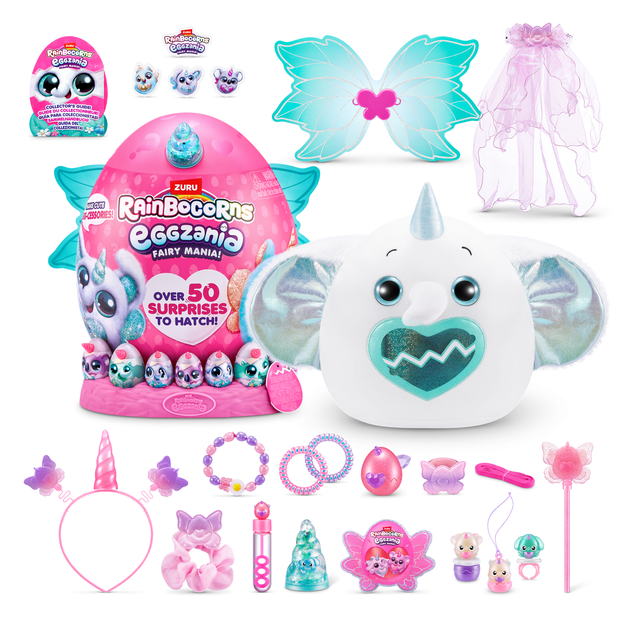 Игровой набор-сюрприз ZURU Rainbocorns Eggzania Fairy Mania S1 с акс. в асс., большой