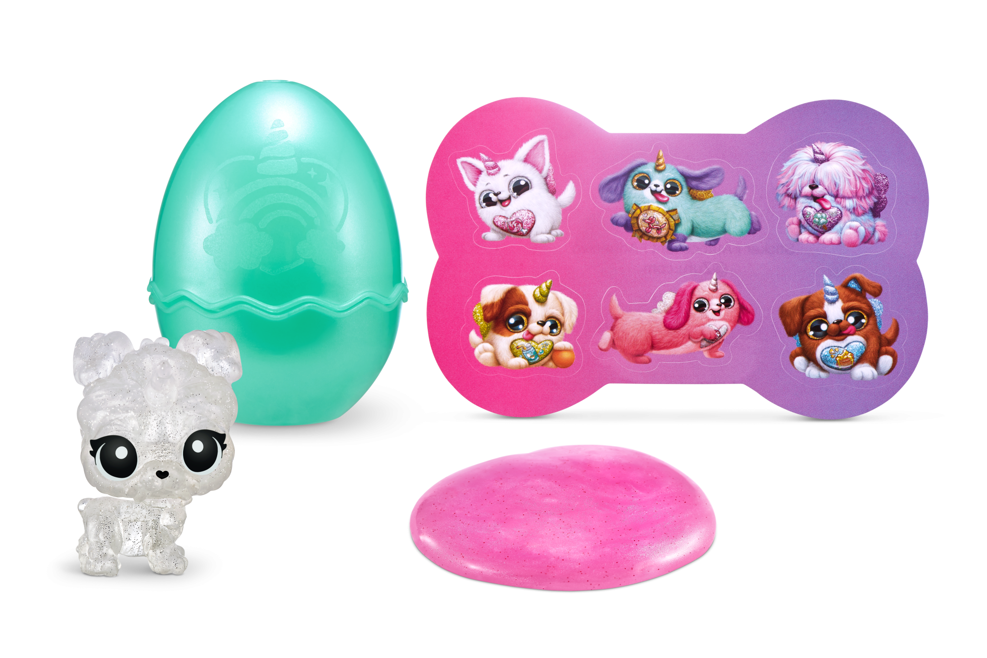 Игровой набор-сюрприз ZURU Rainbocorns Sparkle Puppycorn S4 с акс. в асс., дисплей-бокс 6шт.
