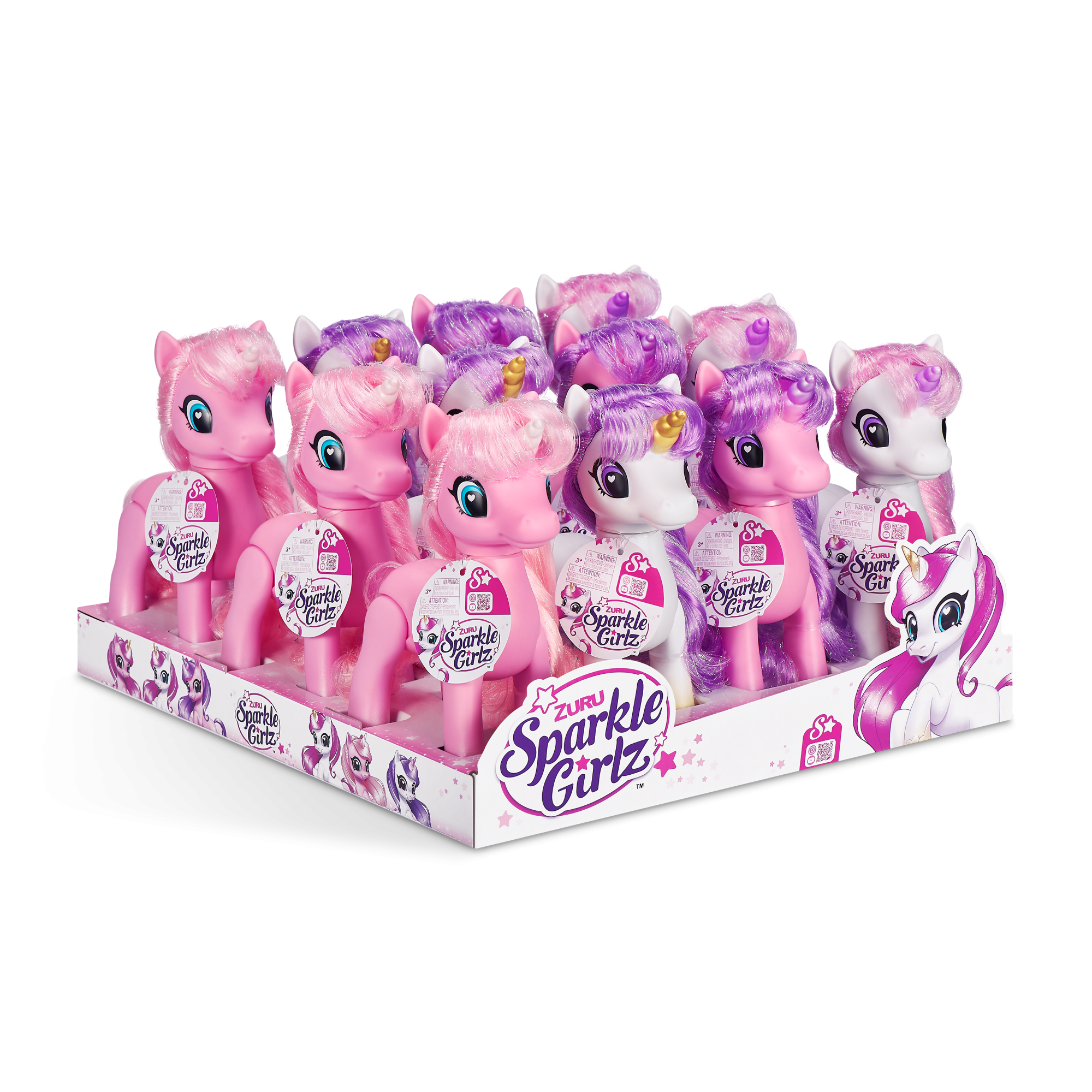 Игрушка ZURU Sparkle Girlz "Очаровательный единорожек" средний в асс., дисплей-бокс 12шт.
