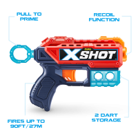 Игровой набор ZURU X-Shot EXCEL Кикбэк ДУО (2 бластера, 6 мишеней, 8 снарядов)