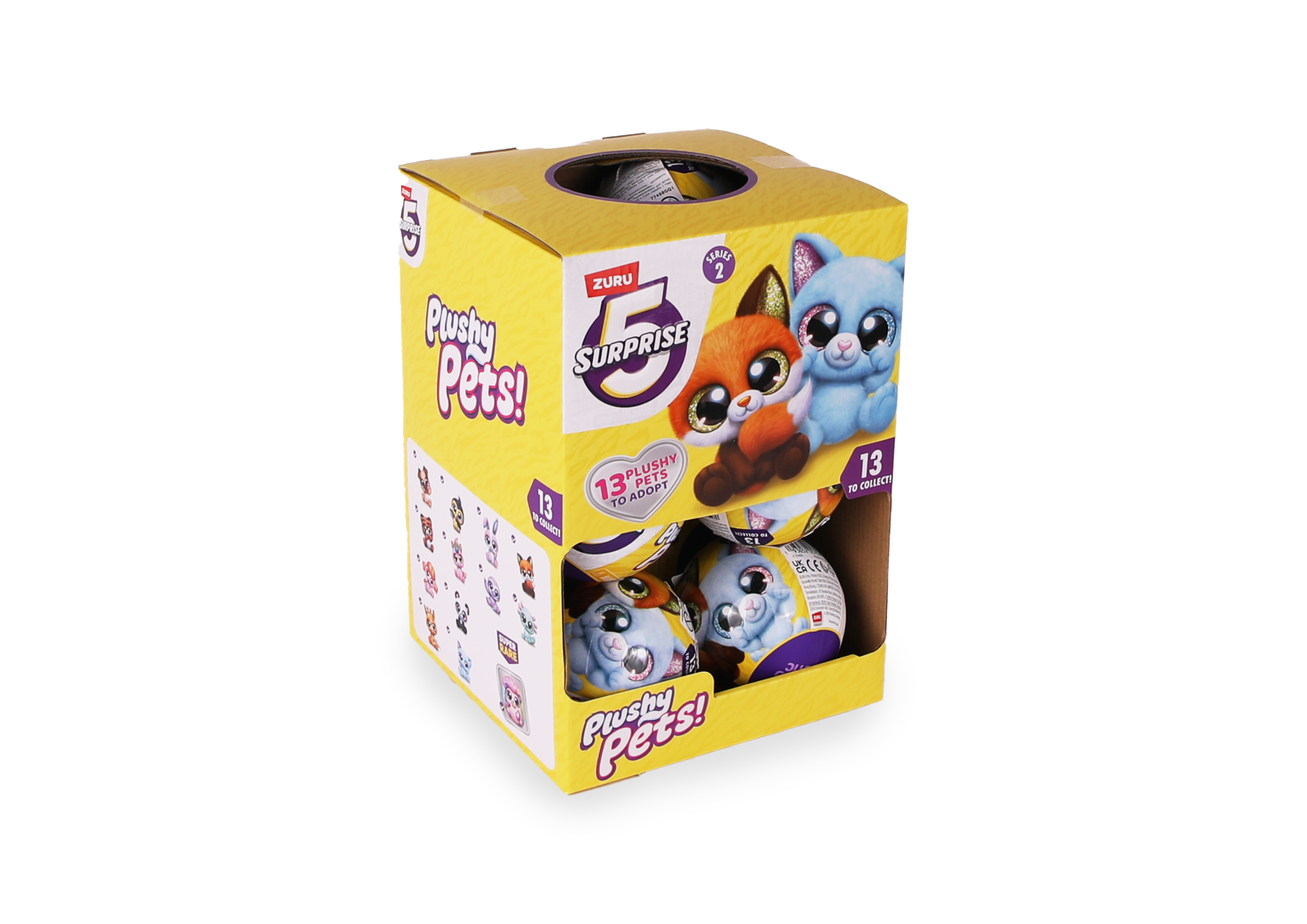 Капсула-сюрприз ZURU 5 Surprise "Плюшевые питомцы" S2 с акс. в асс., дисплей-бокс 12шт.